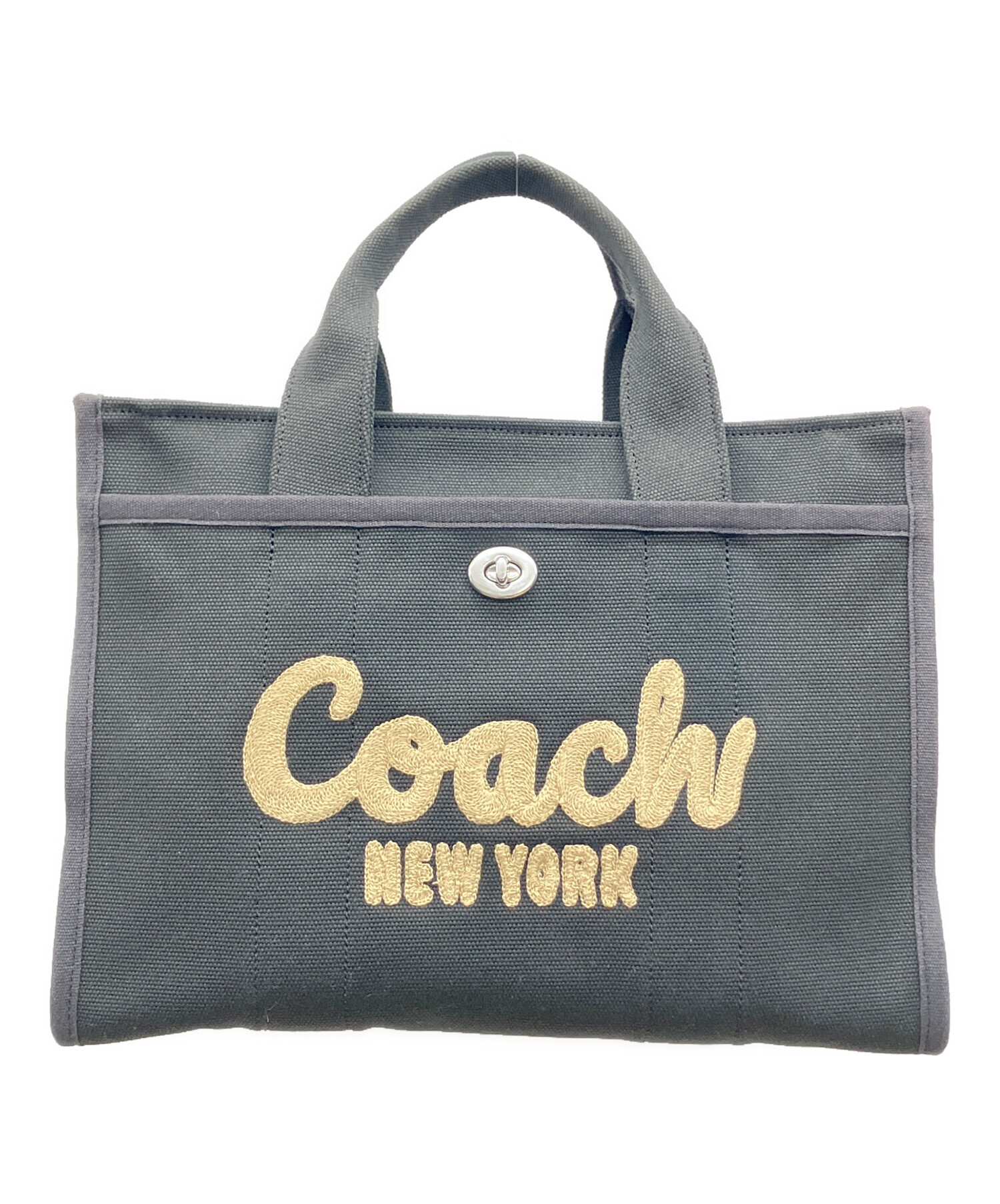 中古・古着通販】COACH (コーチ) カーゴトートバッグ ブラック