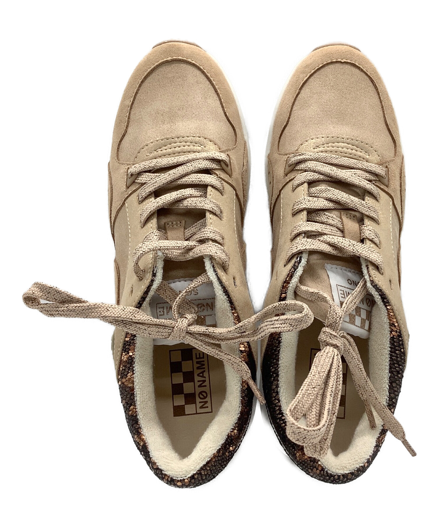 NO NAME ベージュ スニーカー 中古・古着通販】No Name (ノーネーム) スニーカー ベージュ