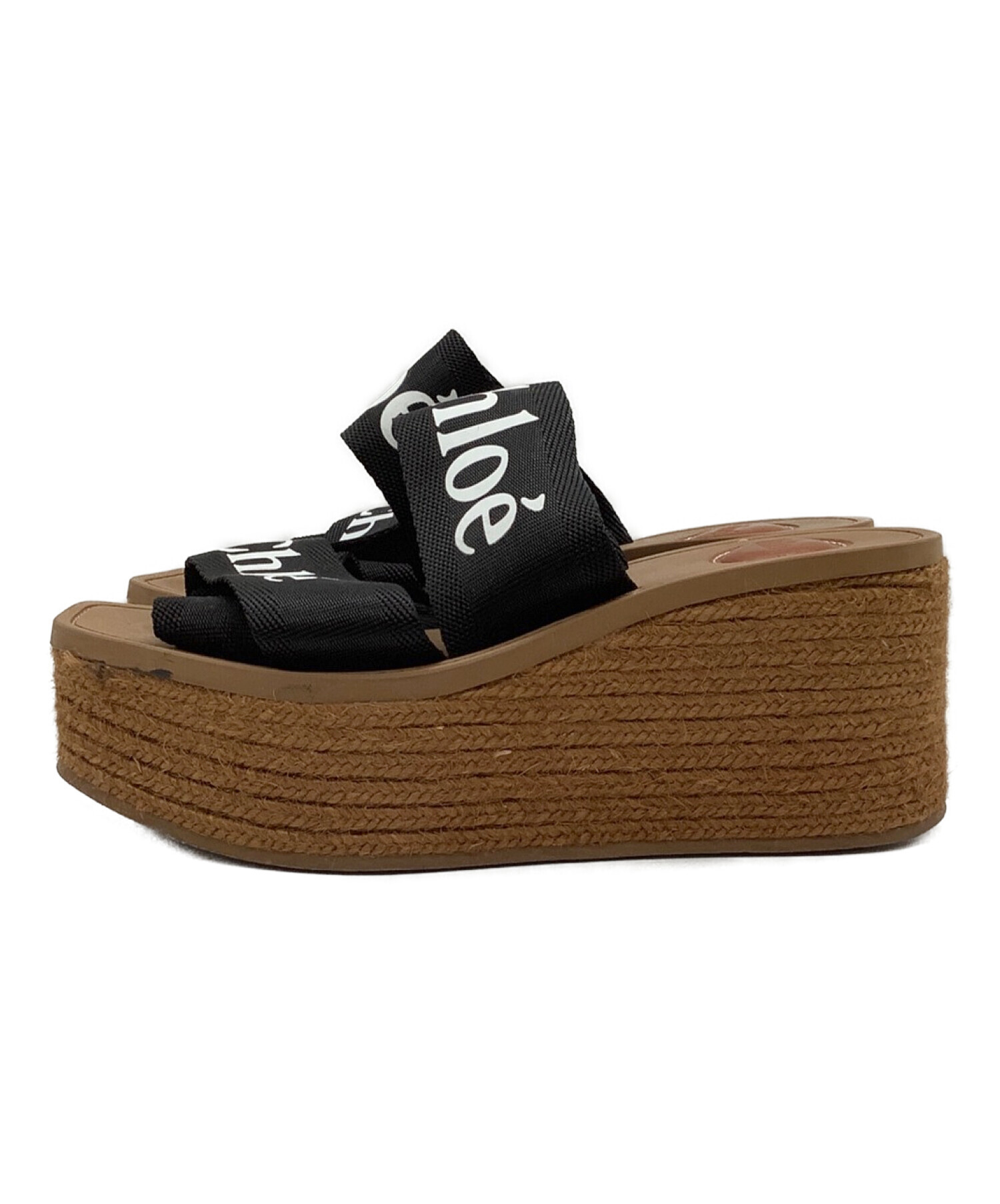 中古・古着通販】Chloe (クロエ) ウェッジソールサンダル ベージュ