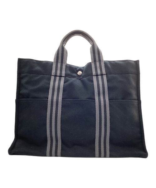 中古・古着通販】HERMES (エルメス) トートバッグ ブラック｜ブランド 