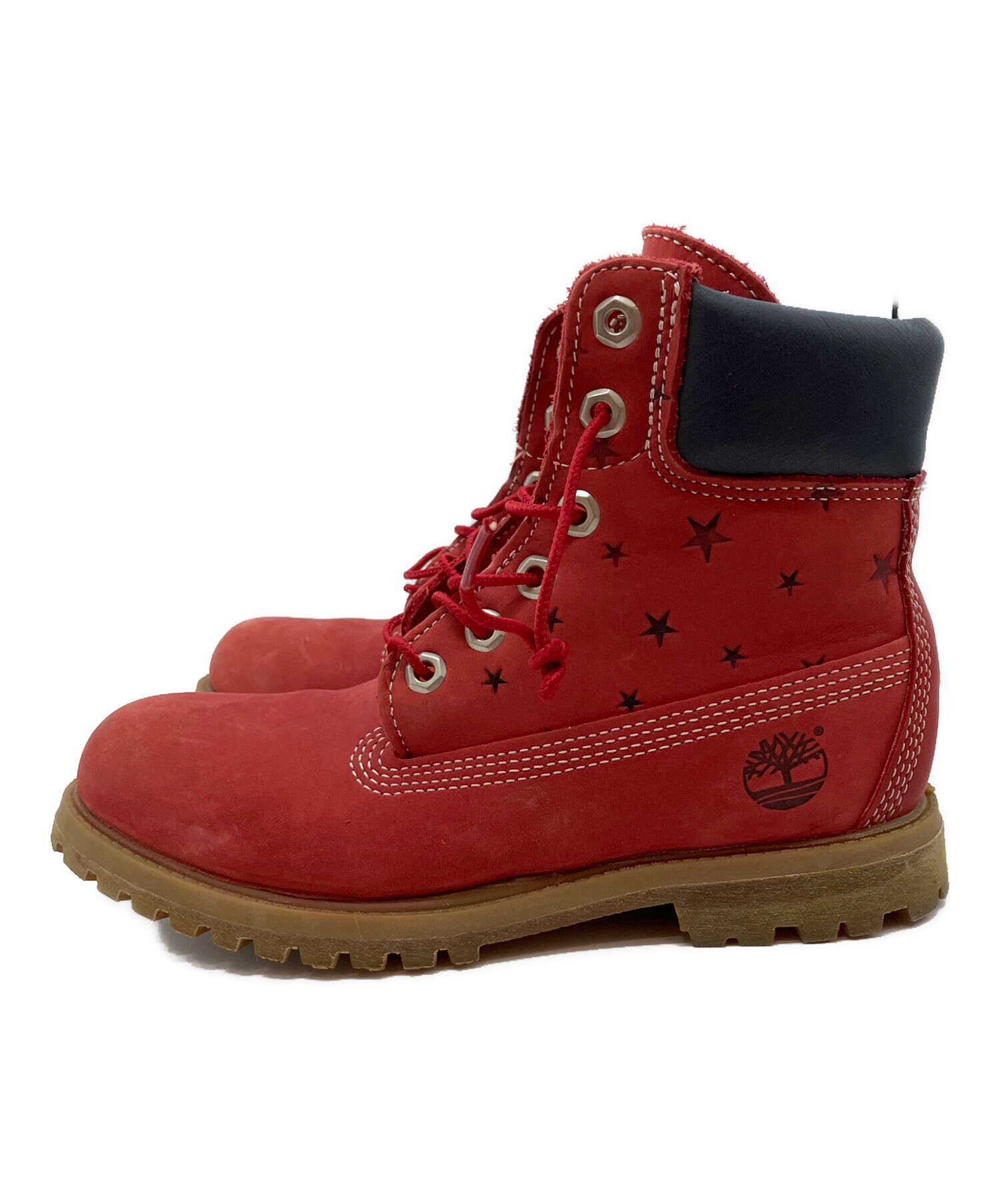 Timberland レザーブーツ　赤　26センチ 中古・古着通販】Timberland (ティンバーランド) TOMMY (トミー
