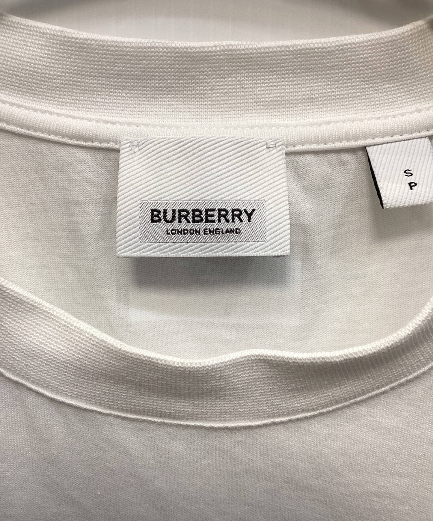 BURBERRY バーバリー Tシャツ・カットソー S 白 【古着】【中古】【送料無料】 BURBERRY - BURBERRY バーバリー Tシャツ・カットソー S 白 【古着
