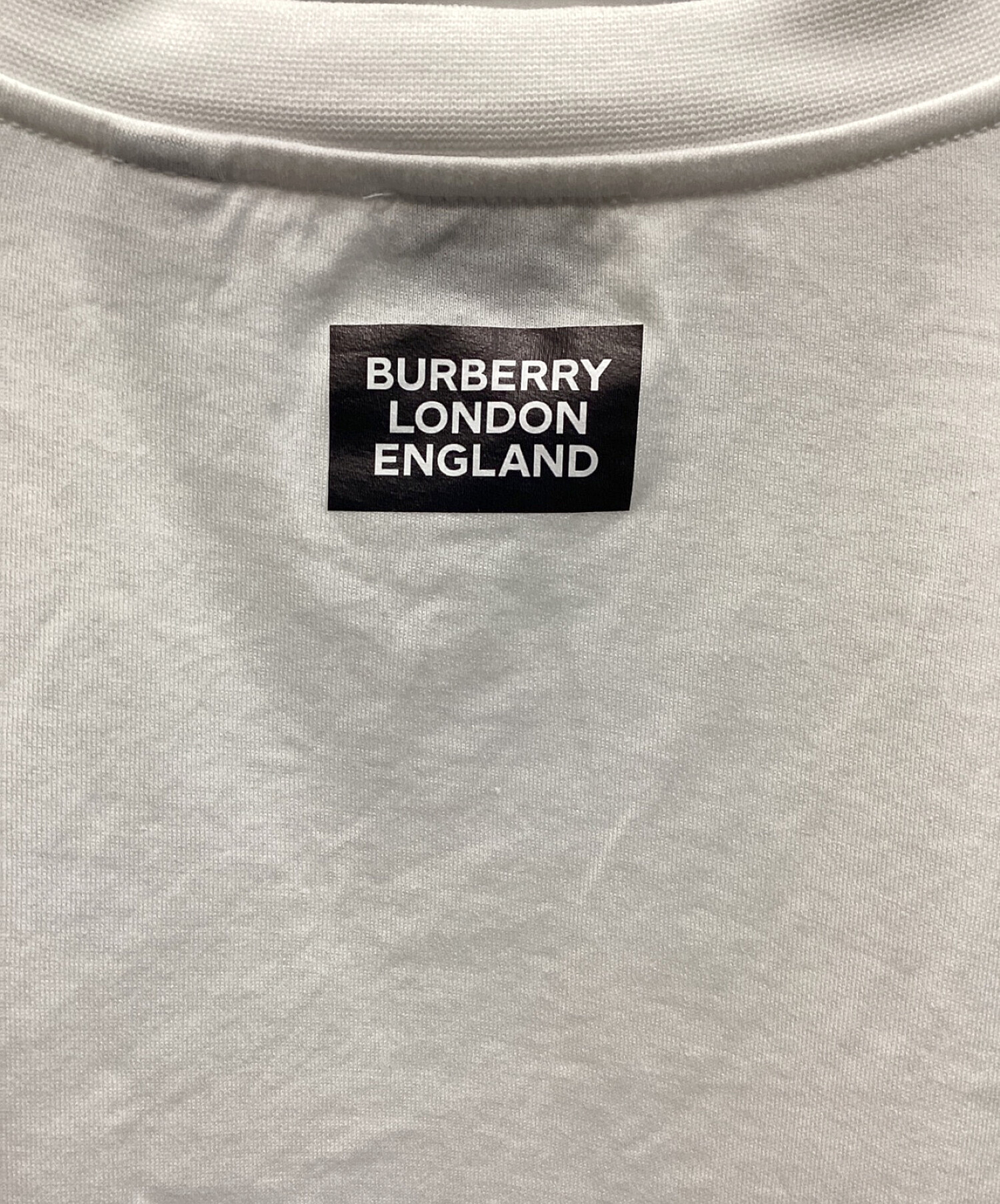 中古・古着通販】BURBERRY (バーバリー) 半袖Tシャツ ホワイト サイズ