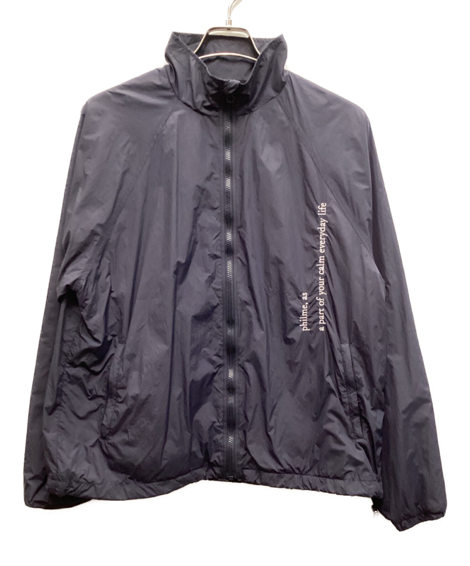 Philme ナイロン セットアップ 2 中古・古着通販】philme (フィルム) ナイロンジャケット ネイビー