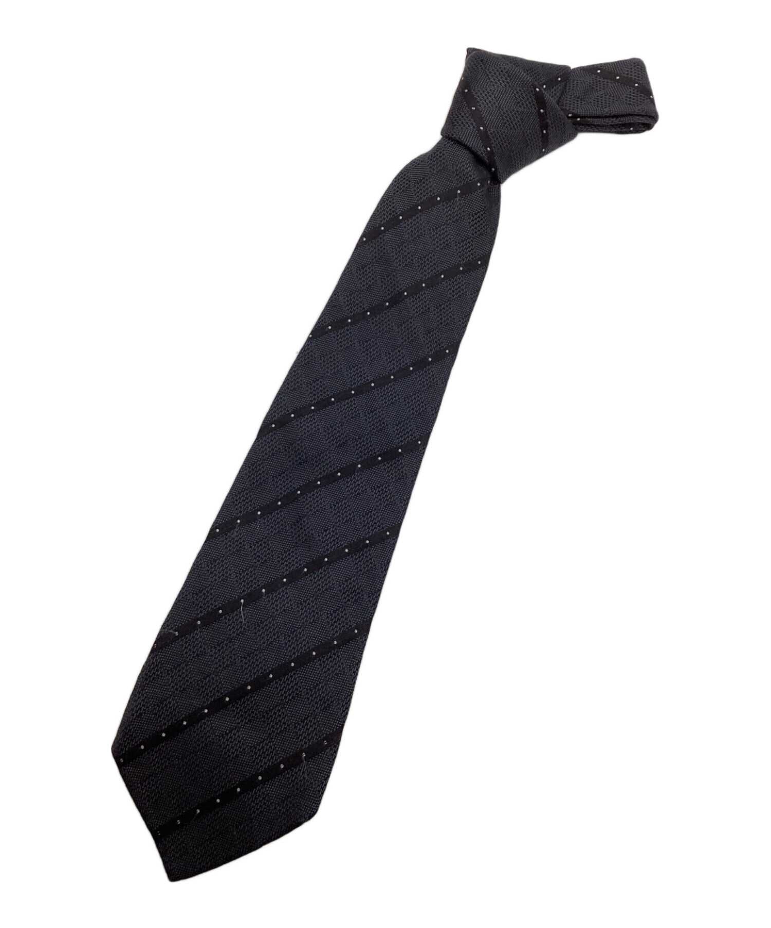 LOUIS VUITTON ブラックネクタイ Louis Vuitton ブラック ネクタイ