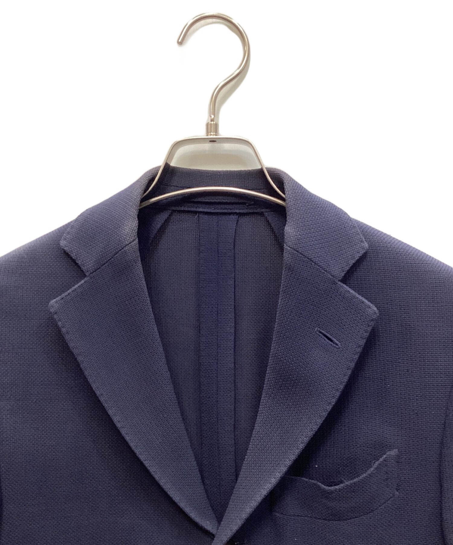 <美品>LARDINI ネイビー ウール スーツ ブートニエール サイズ42 LARDINI ブラウン ウール スーツ ブートニエール無 サイズ46