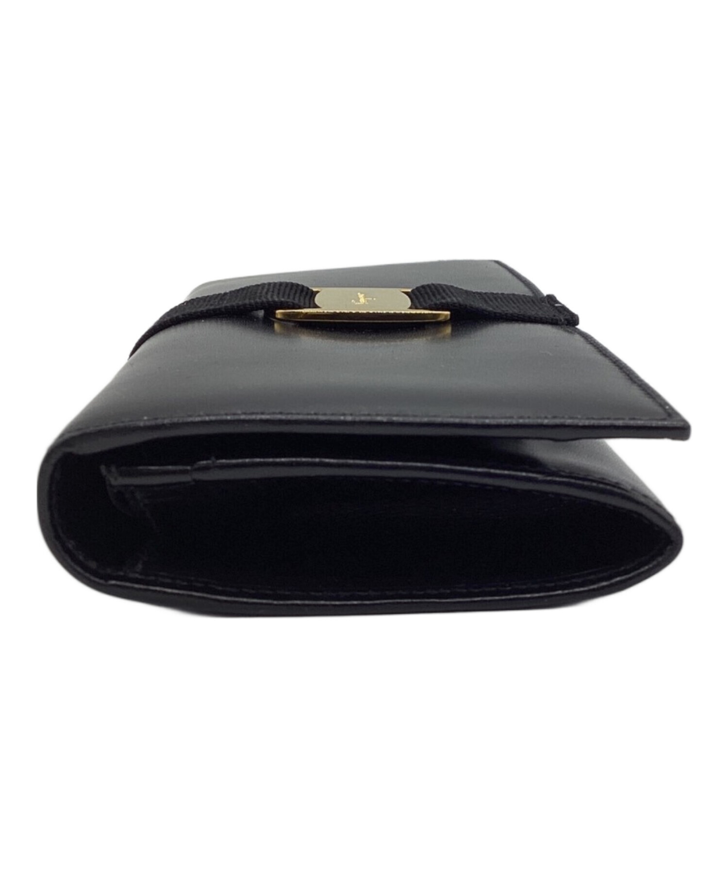 中古・古着通販】Ferragamo (フェラガモ) 長財布 ブラック｜ブランド