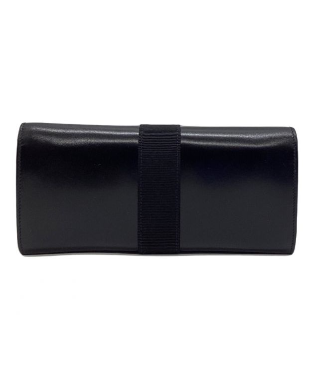 未使用　Ferragamo ブラック 長財布 ワンダ 中古・古着通販】Ferragamo (フェラガモ) 長財布 ブラック｜ブランド