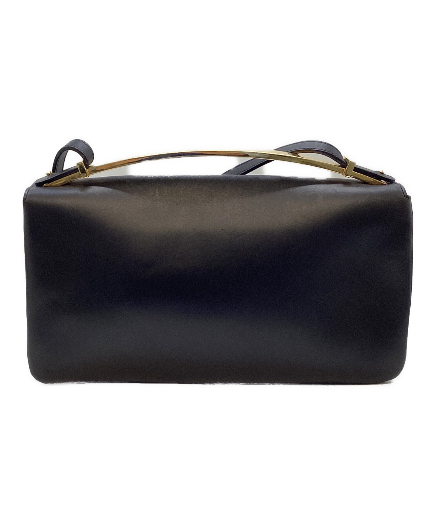 中古・古着通販】MARNI (マルニ) レザーショルダーバッグ ブラック 