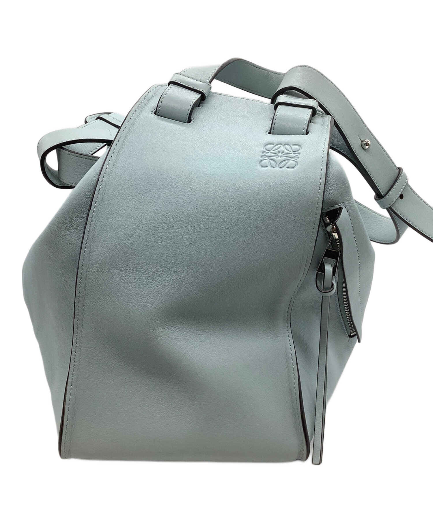 中古・古着通販】LOEWE (ロエベ) ハンモックミディアムバッグ ブルー 