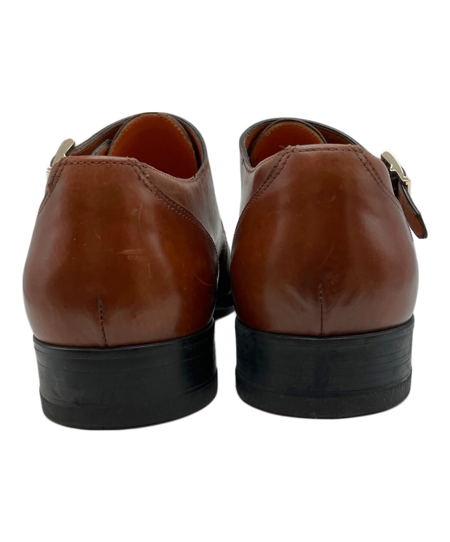 中古・古着通販】Santoni (サントーニ) ダブルモンクシューズ ブラウン
