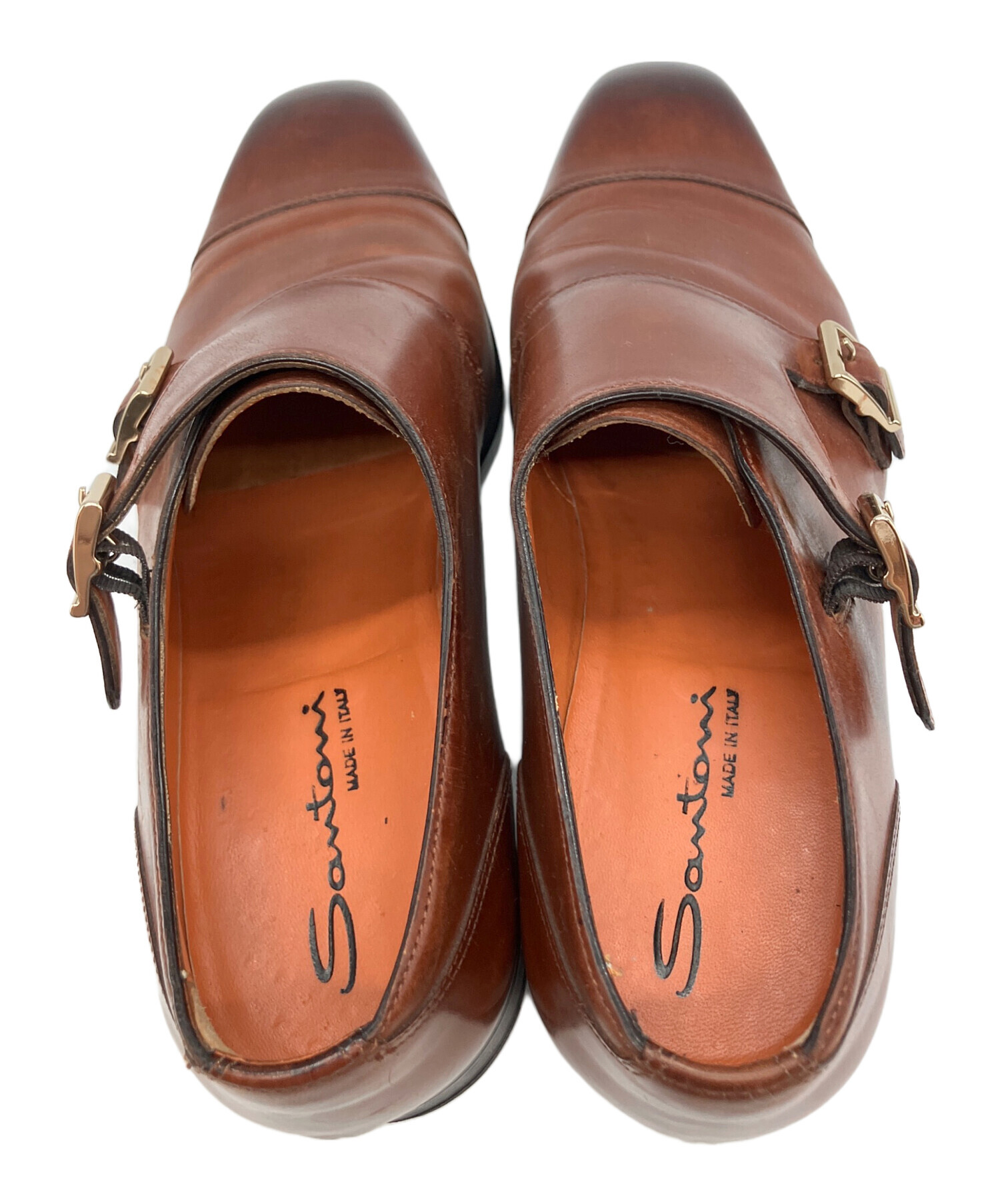 中古・古着通販】Santoni (サントーニ) ダブルモンクシューズ ブラウン