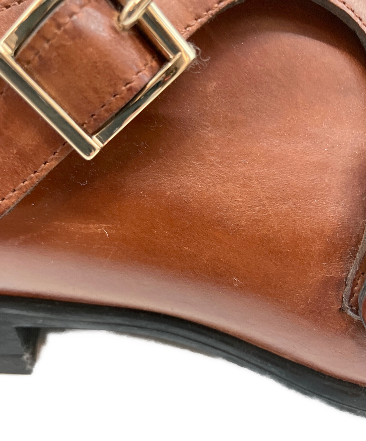 中古・古着通販】Santoni (サントーニ) ダブルモンクシューズ ブラウン
