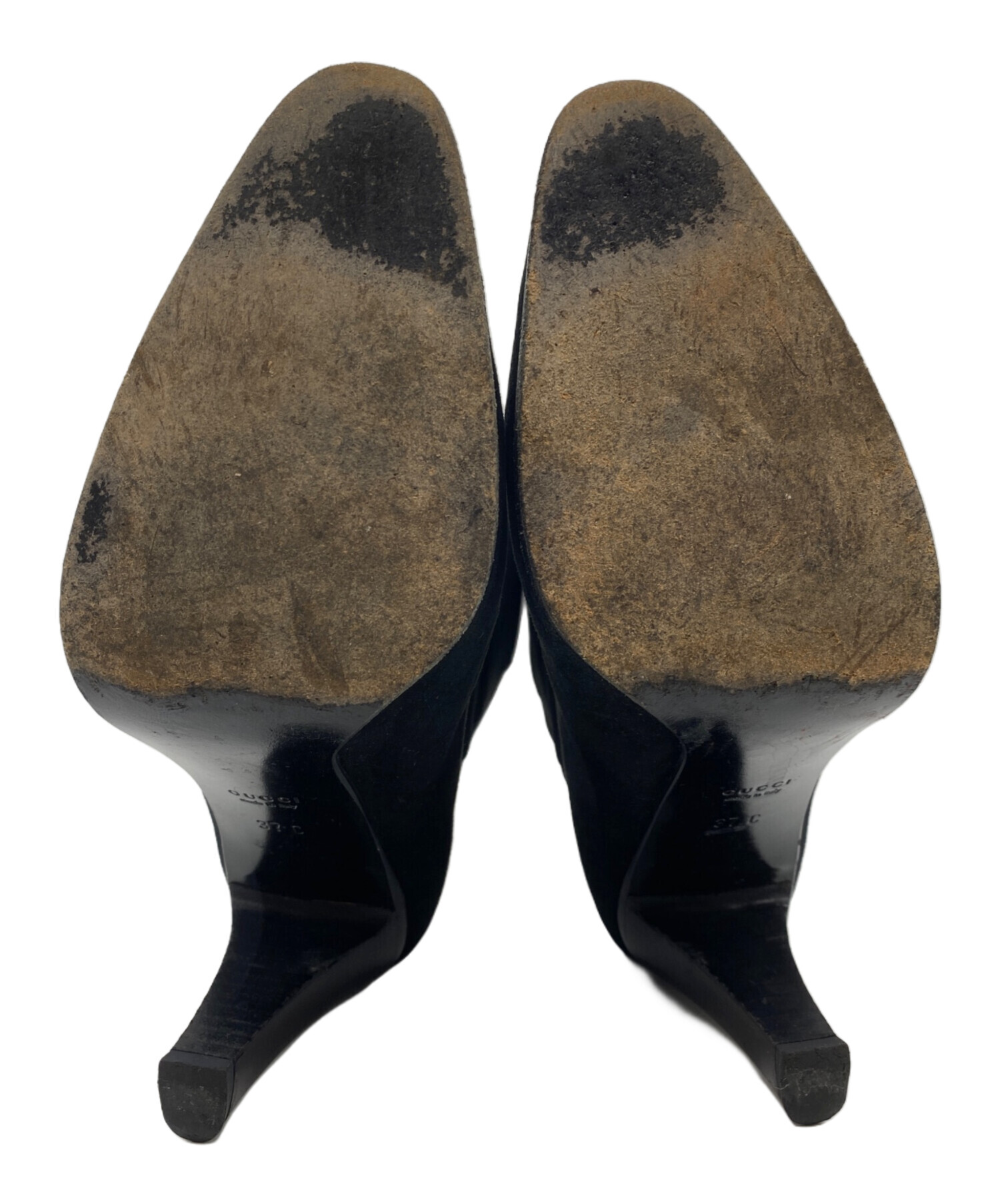 GUCCI ブラック ラバー ショートブーツ GUCCI ブラック ラバー ショートブーツ