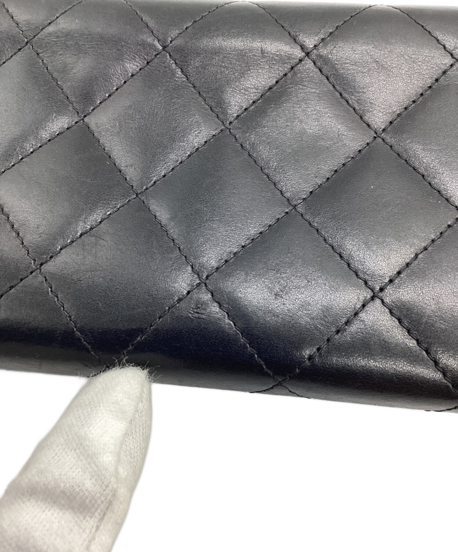 中古・古着通販】CHANEL (シャネル) 長財布 ブラック｜ブランド・古着 