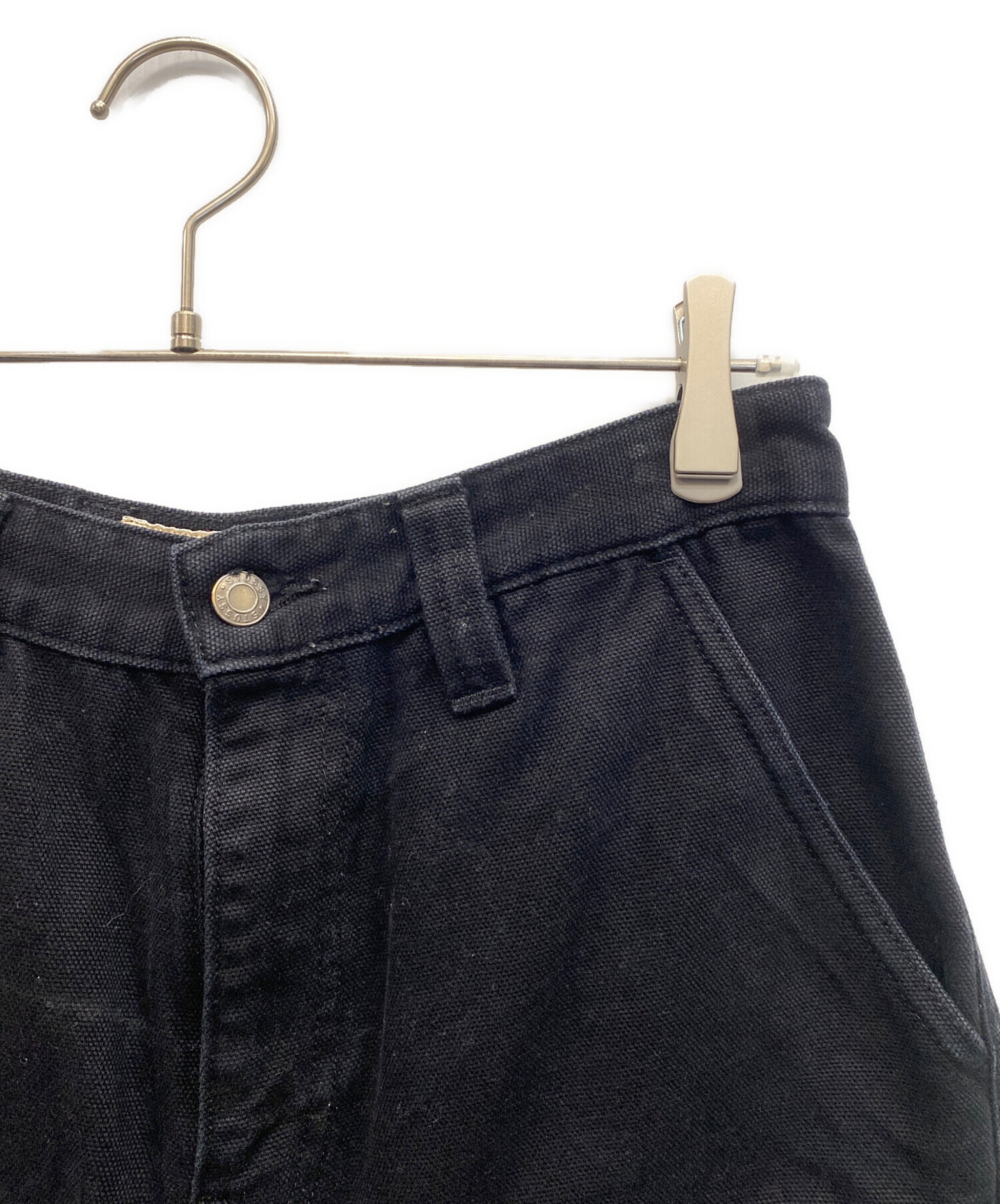STUSSY レザーワークパンツ　28インチ Stussy Distressed Leather Work Pant 32 - メルカリ