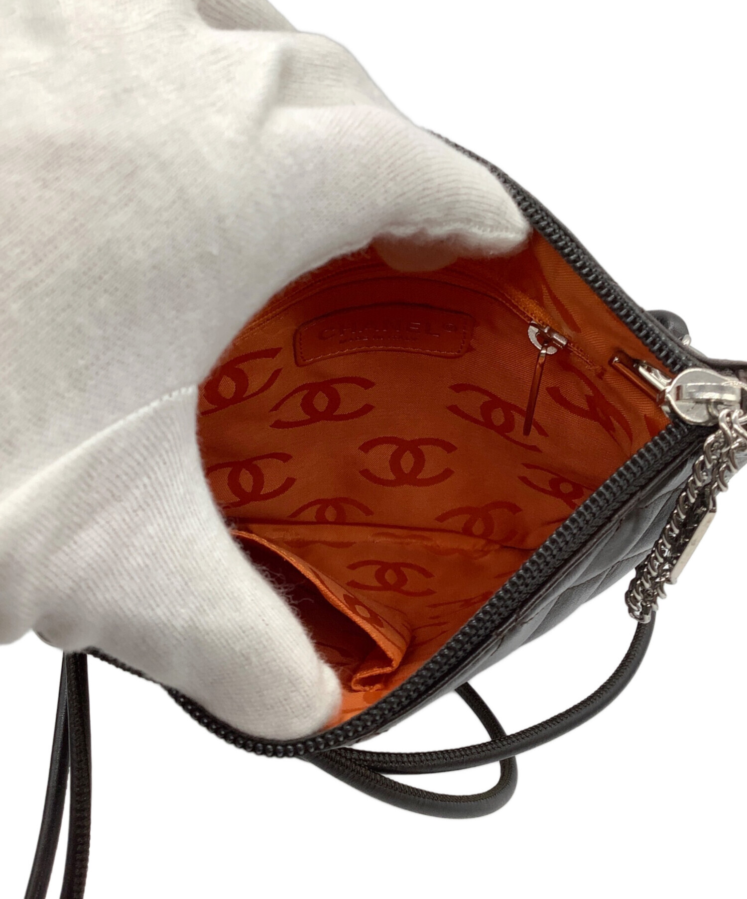 中古・古着通販】CHANEL (シャネル) ショルダーバッグ ブラウン