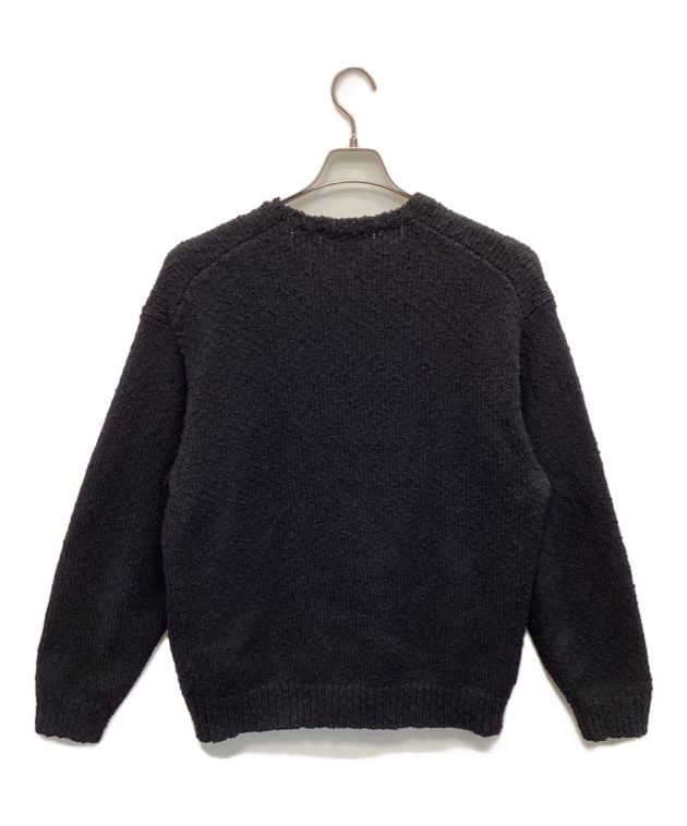 Supreme ブラック ニットセーター Supreme シュプリーム 23AW Applique Cable Knit Sweater バック