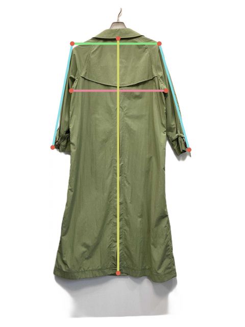 TATRAS (タトラス) ロングトレンチコート02 クリーニング済 中古・古着通販】TATRAS (タトラス) トレンチコート グリーン サイズ