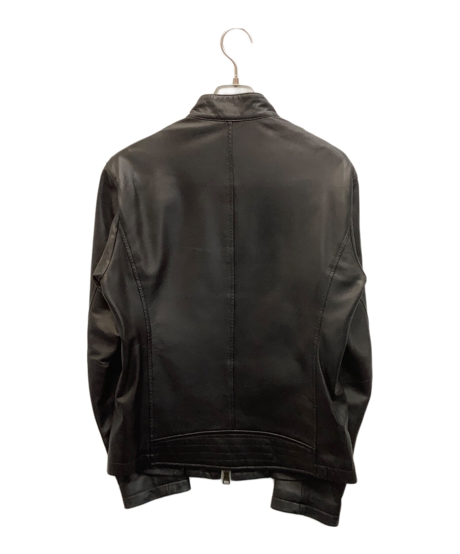 BURBERRY BLACK LABEL シングルライダースジャケット M 中古・古着通販】BURBERRY BLACK LABEL (バーバリーブラックレーベル