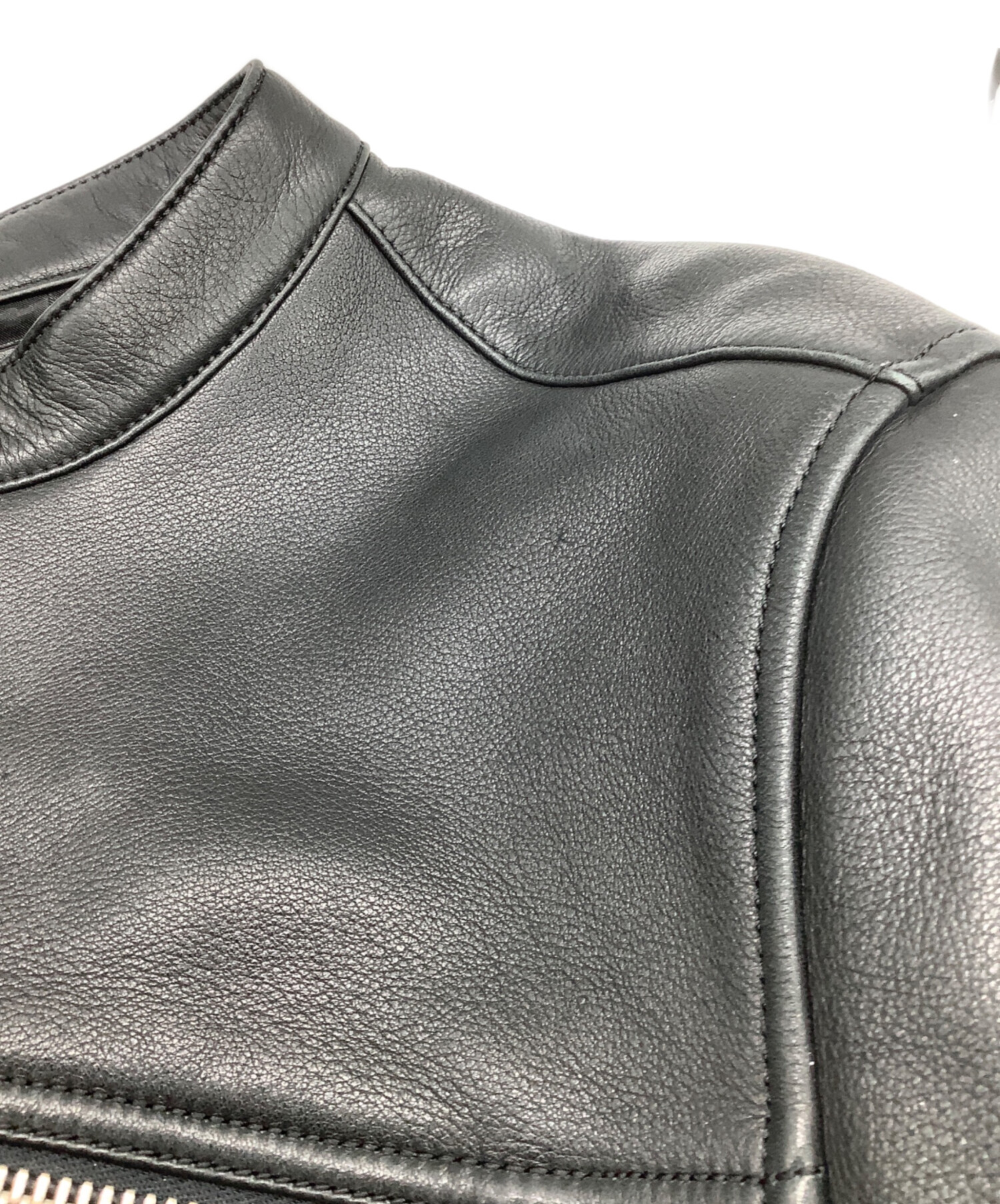 中古・古着通販】COACH (コーチ) シングルライダースジャケット