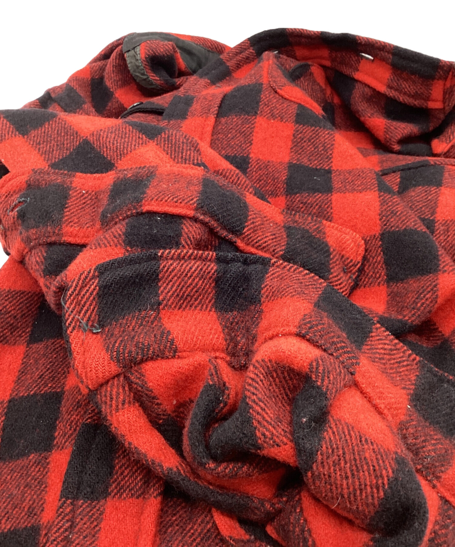 中古・古着通販】HERCULES (ヘラクレス) ウールチェックシャツ レッド