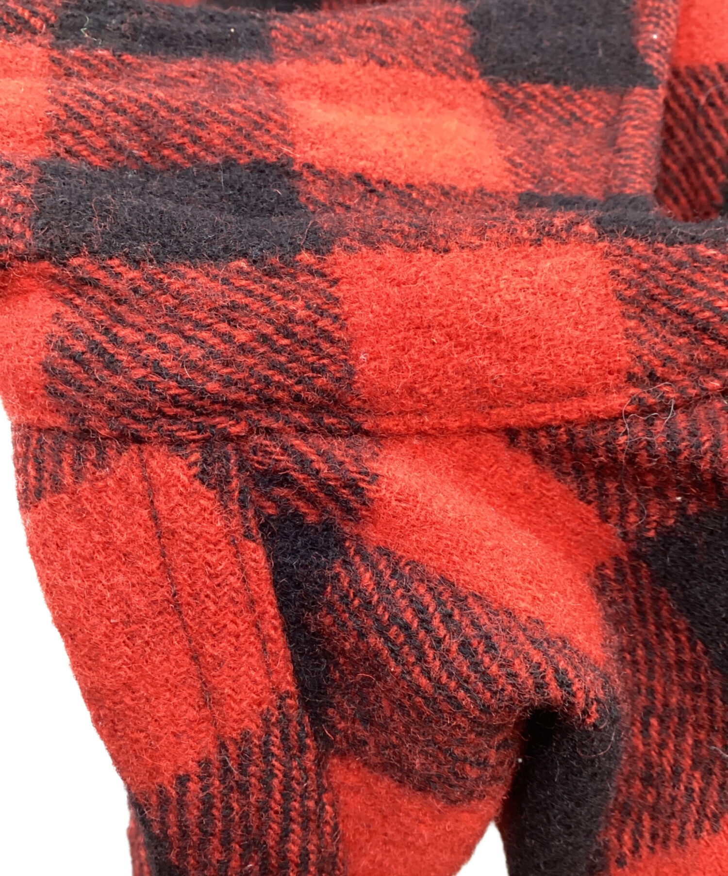 中古・古着通販】HERCULES (ヘラクレス) ウールチェックシャツ レッド