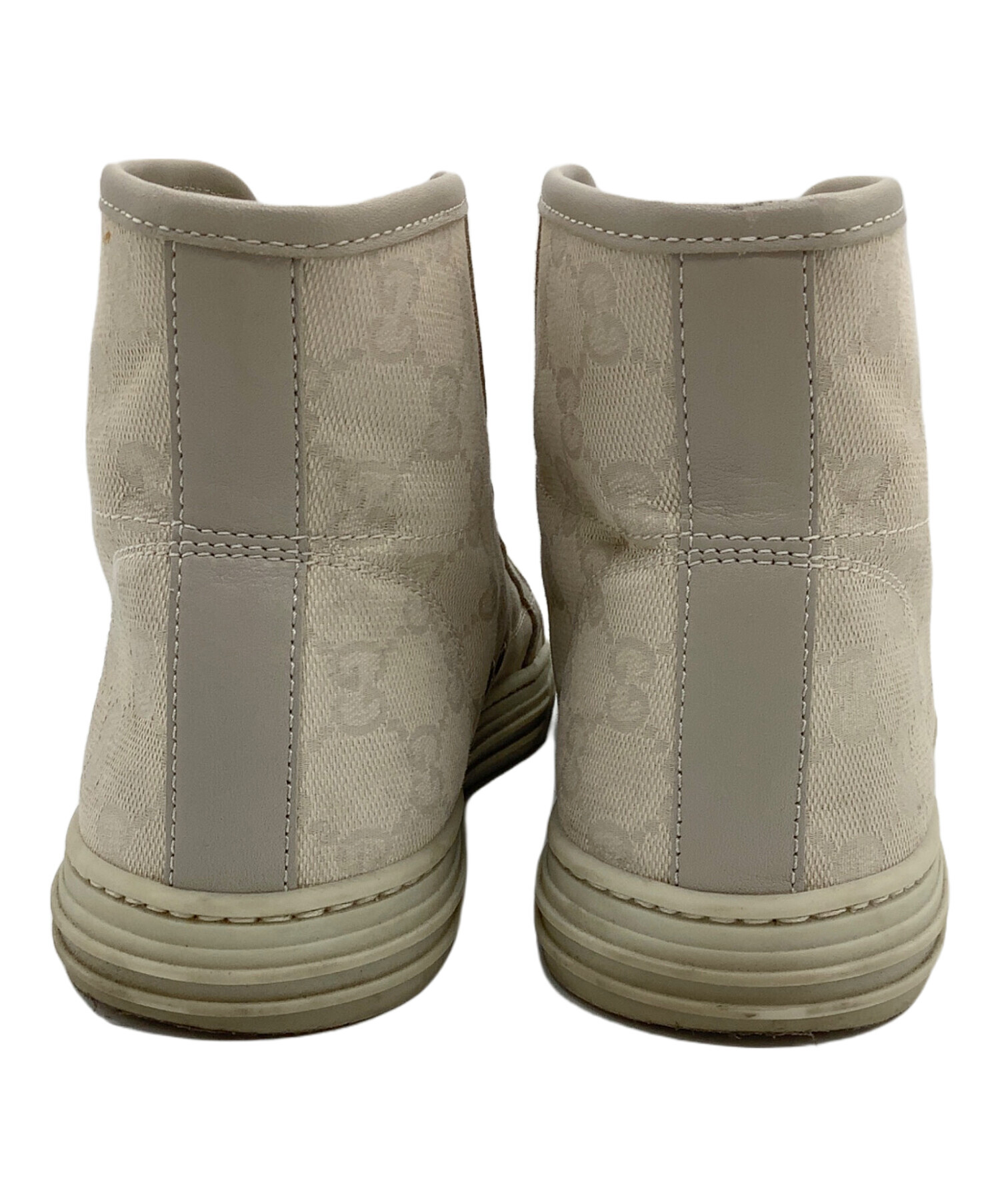 中古・古着通販】GUCCI (グッチ) ハイカットスニーカー ベージュ