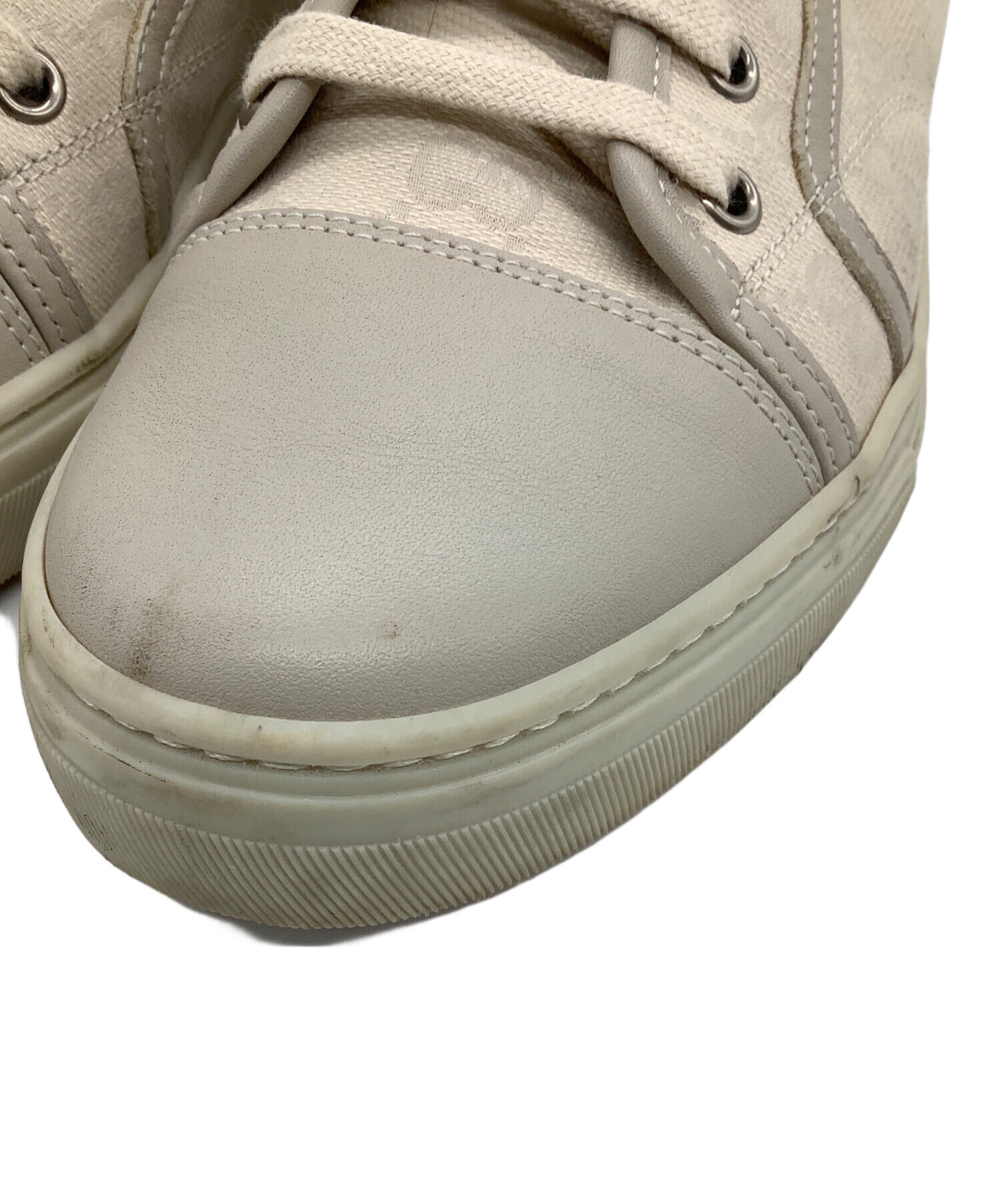 中古・古着通販】GUCCI (グッチ) ハイカットスニーカー ベージュ 