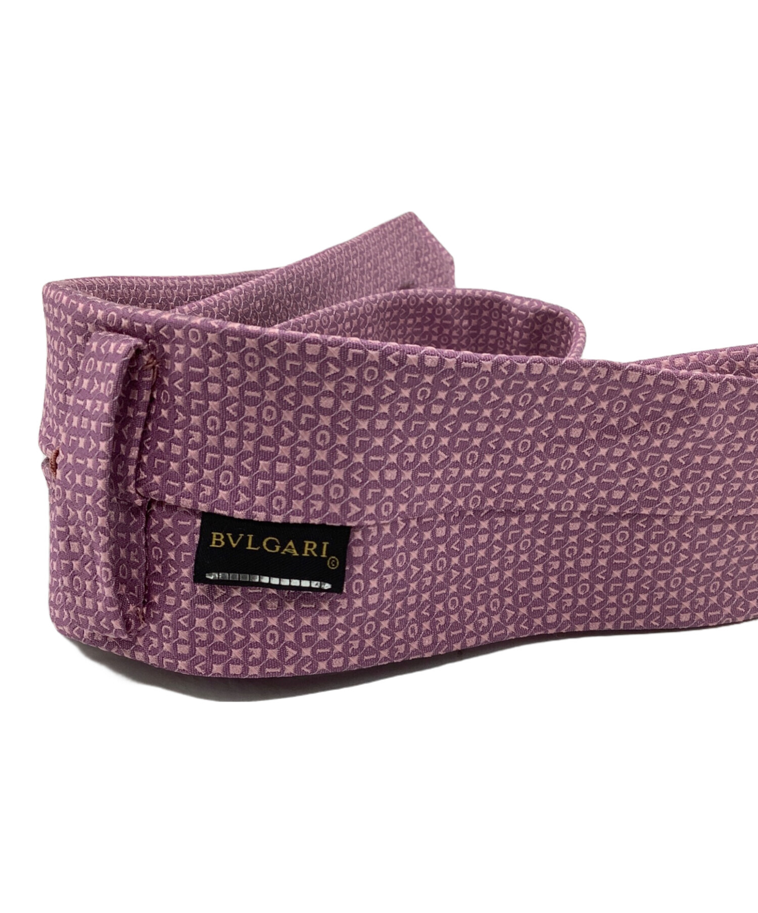 中古・古着通販】BVLGARI (ブルガリ) 総柄ネクタイ ピンク サイズ:FREE