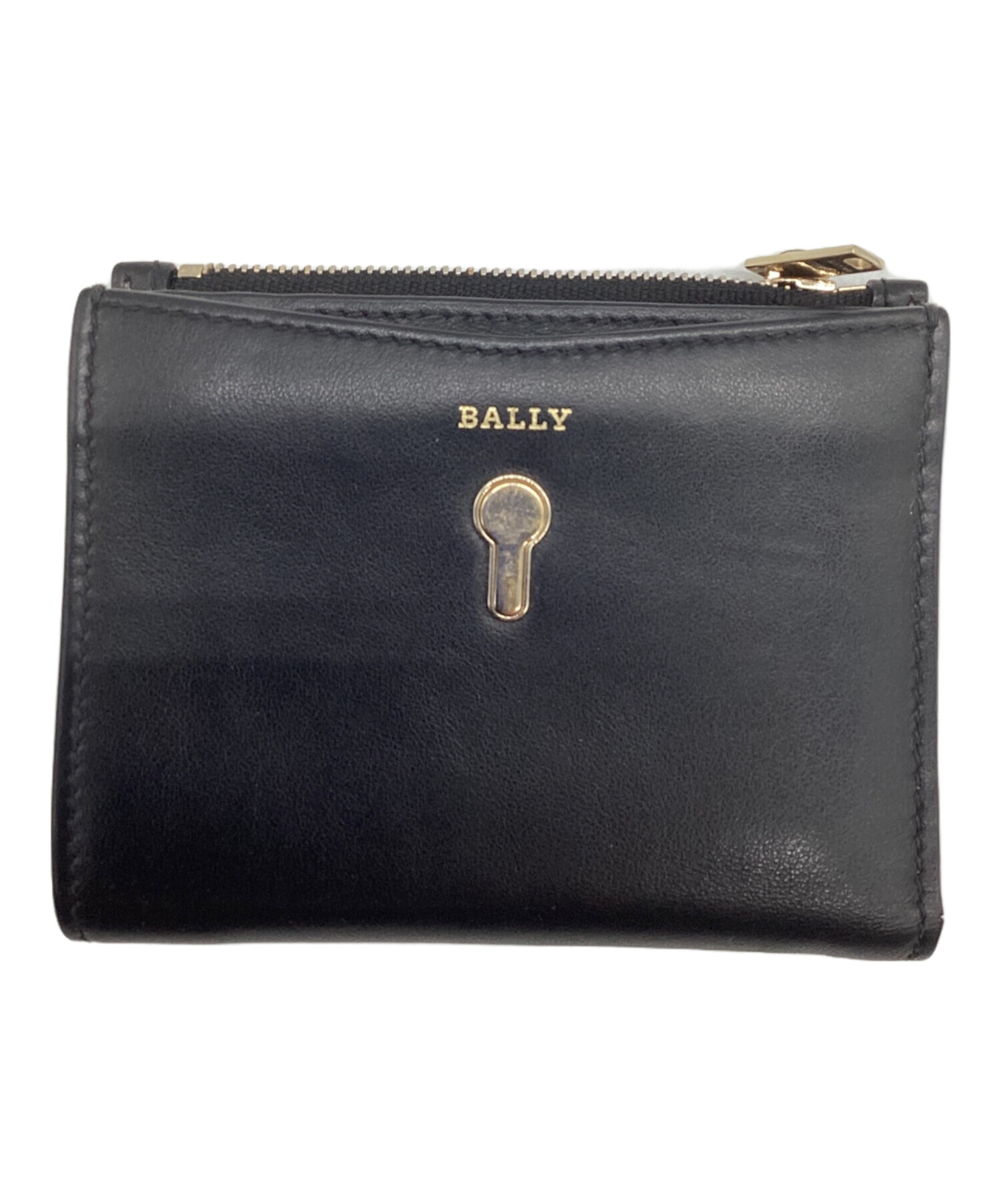 BALLY 二つ折り財布 未使用品　箱付き 中古・古着通販】BALLY (バリー) 2つ折り財布 ブラック｜ブランド