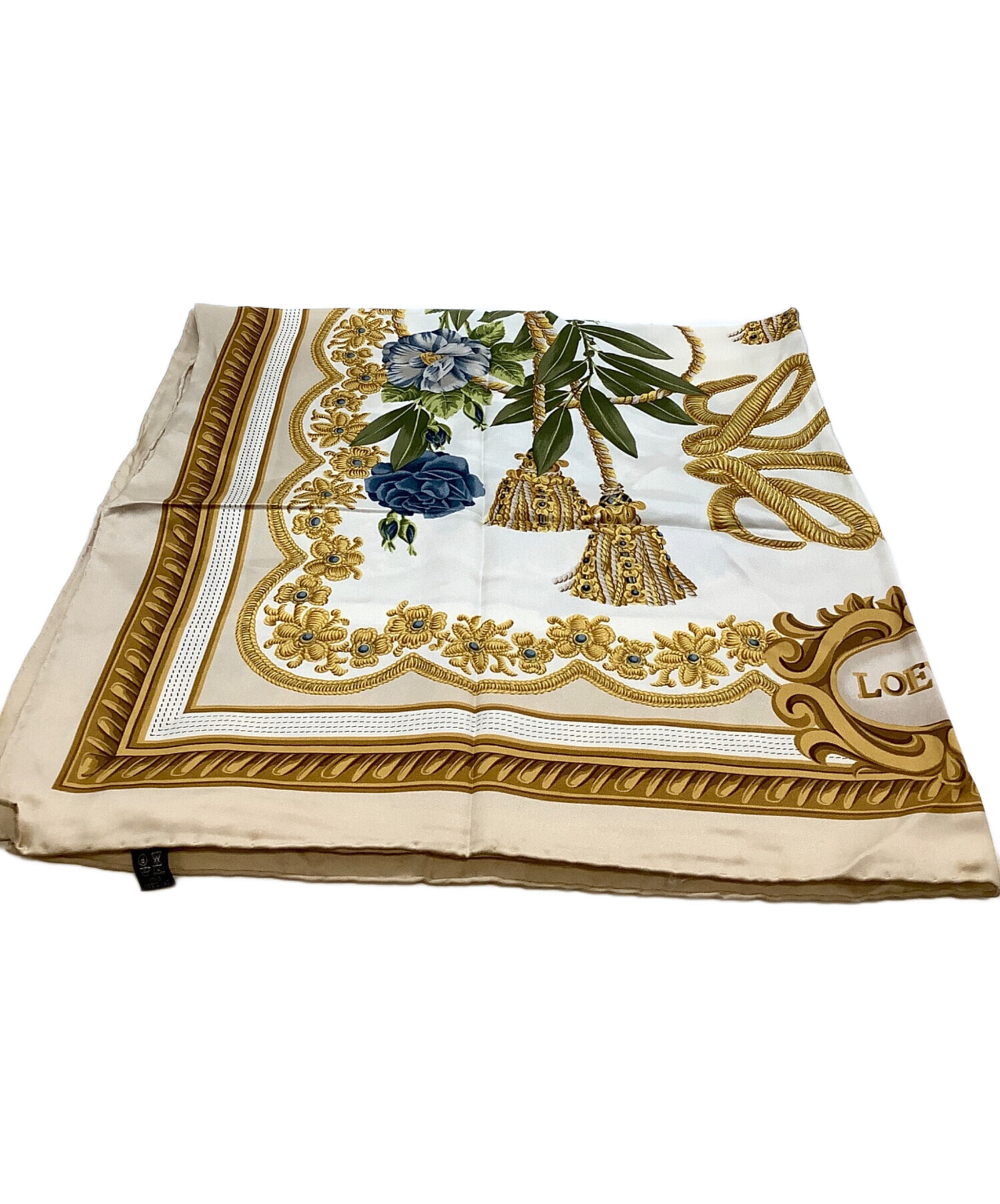 Loewe ロエベ ロゴ シルクスカーフ 中古・古着通販】LOEWE (ロエベ) シルクスカーフ｜ブランド・古着通販