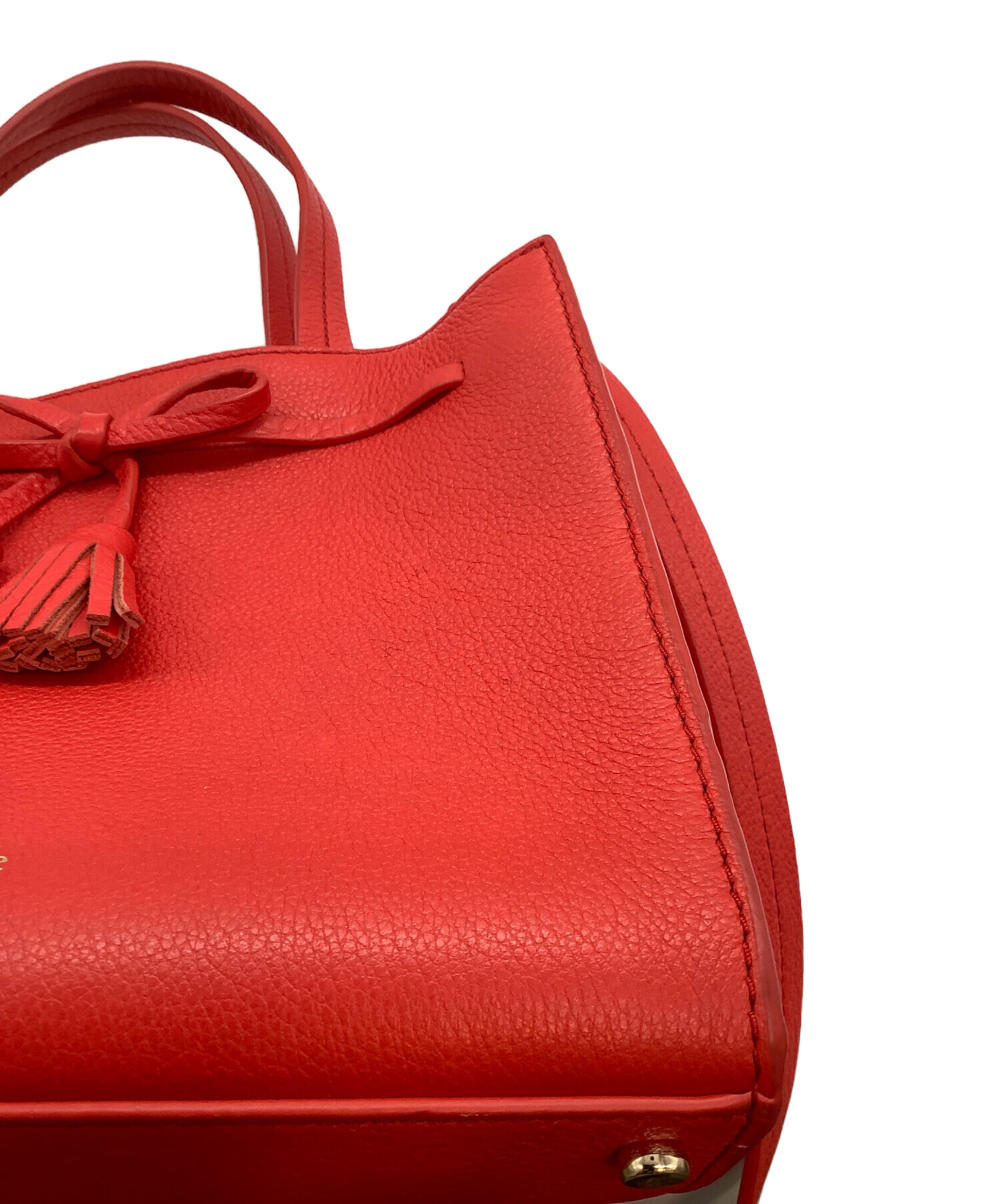 ケイトスペード  ハンドバッグ レッド  Kate Spade 2WAY ショルダーストラップ付 ケイトスペード ハンドバッグ レッド Kate Spade 2WAY ショルダー