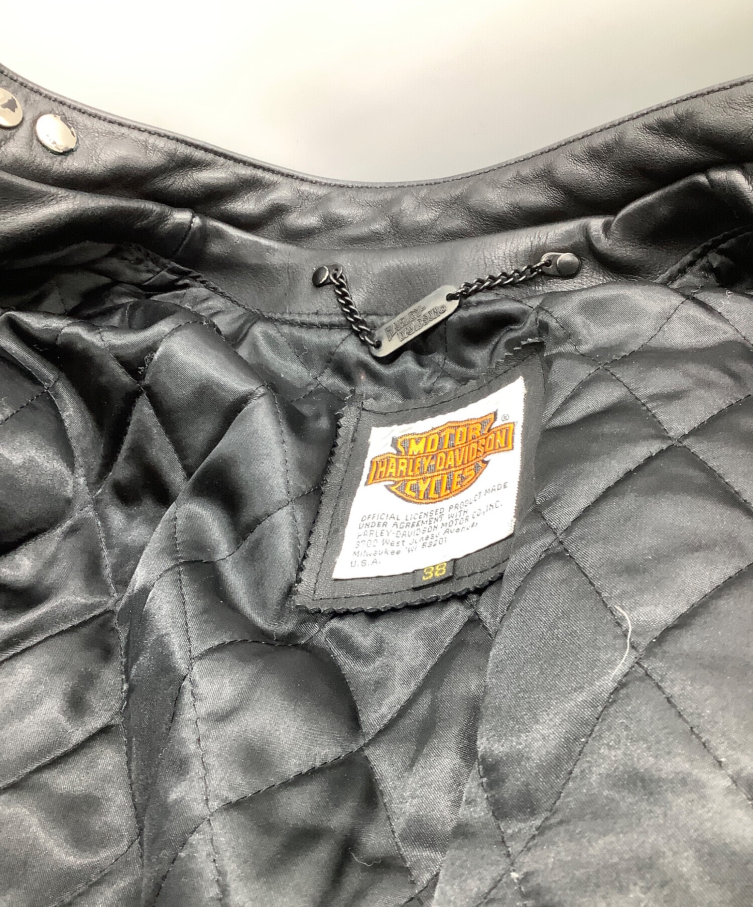 Harley-Davidson ブラック ライダースジャケット 38 HARLEY DAVIDSON(ハーレーダヴィッドソン) / ダブルライダース