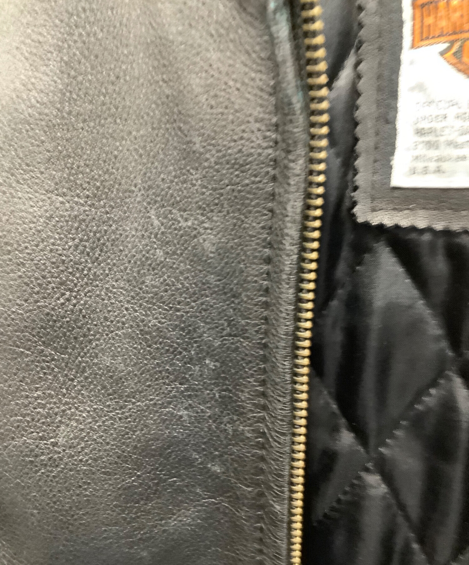 Harley-Davidson ブラック ライダースジャケット 38 中古・古着通販】HARLEY-DAVIDSON (ハーレーダビッドソン) シングル