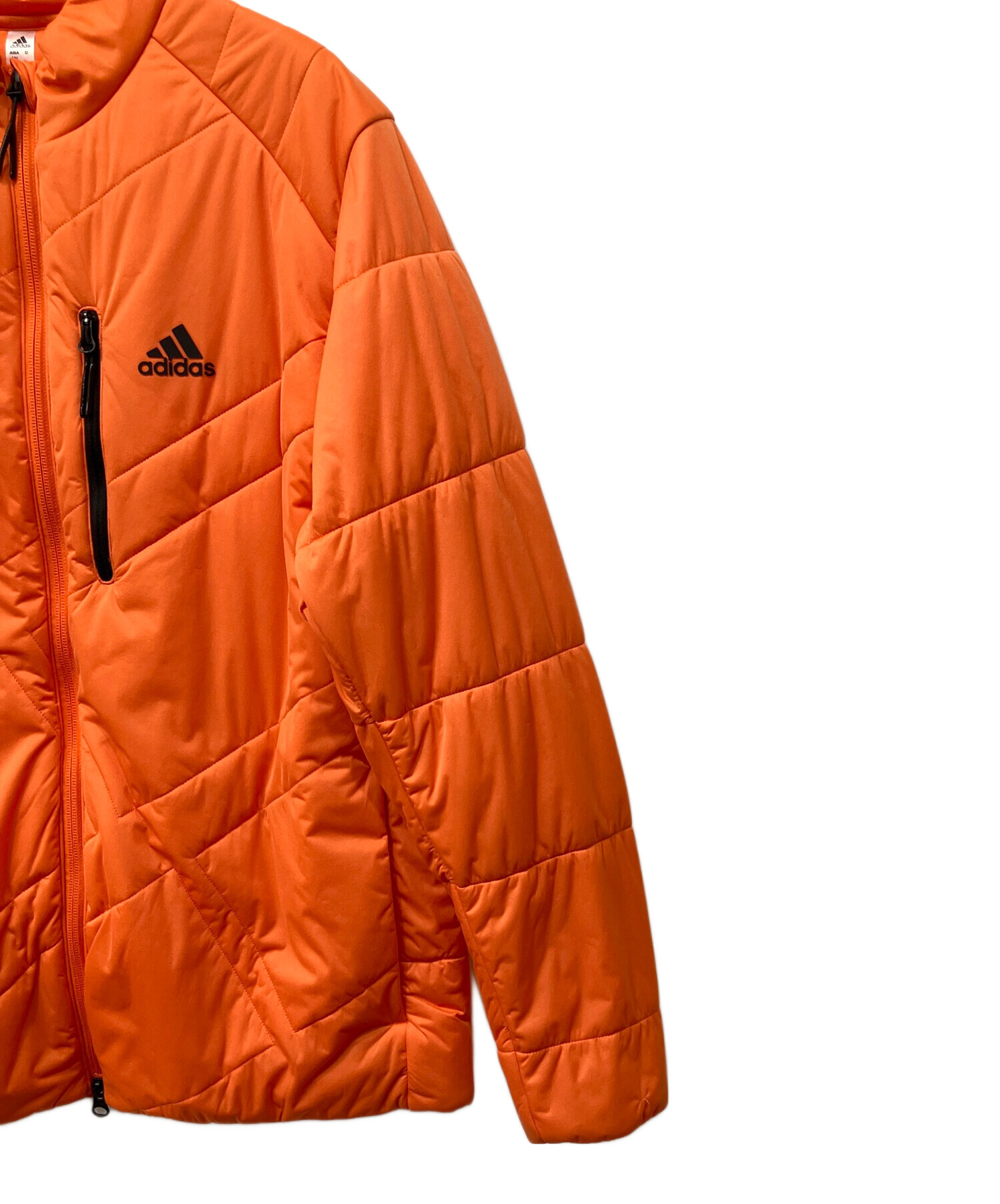 中古・古着通販】adidas (アディダス) 中綿ジャケット オレンジ サイズ