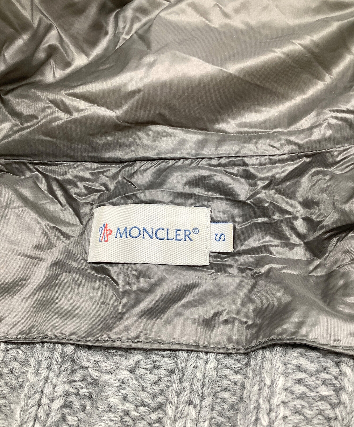 中古・古着通販】MONCLER (モンクレール) ニット切替ダウンベスト