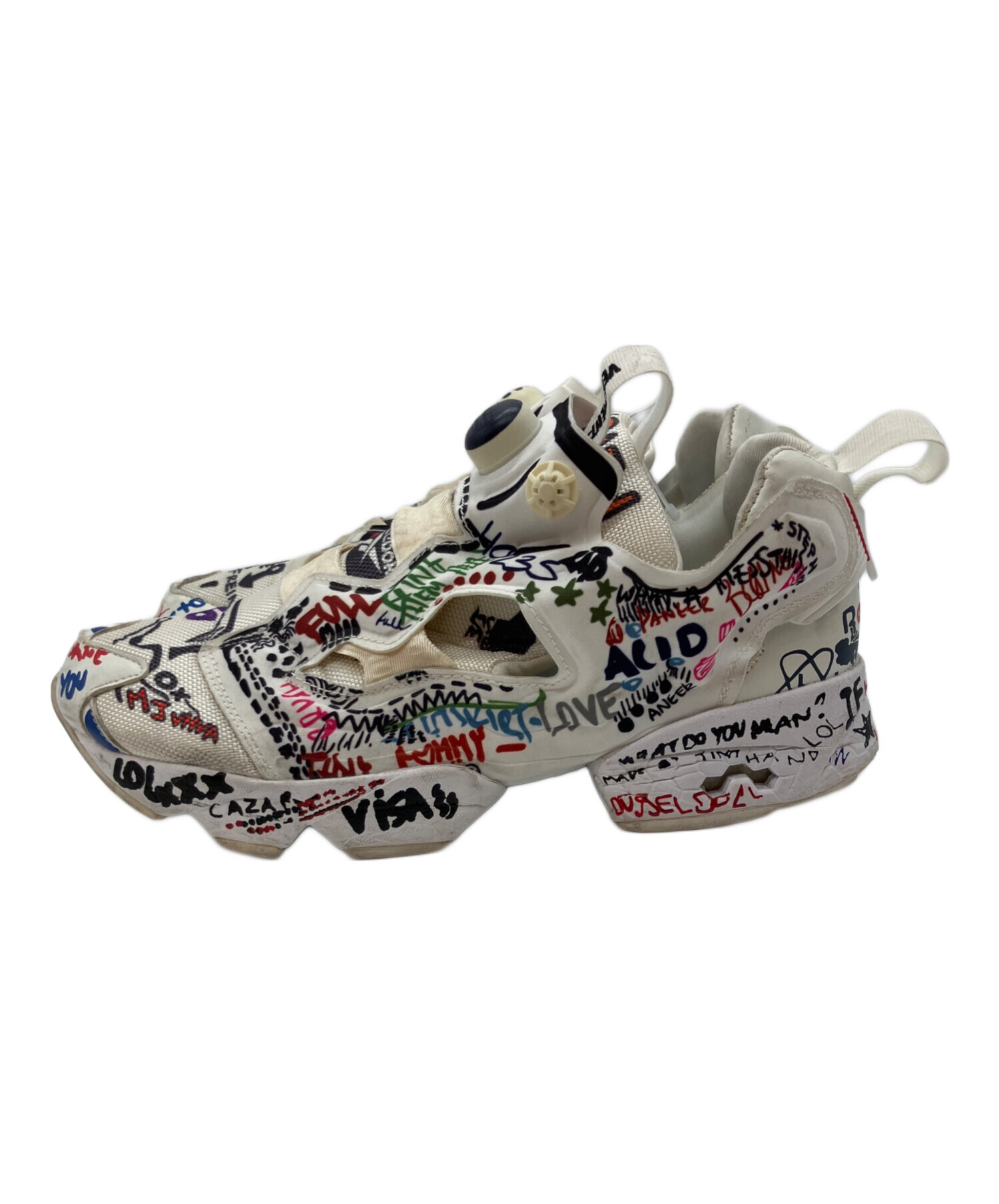 Reebok◆リーボック/VETEMENTS/ポンプフューリー/29cm/BLK/CN2260