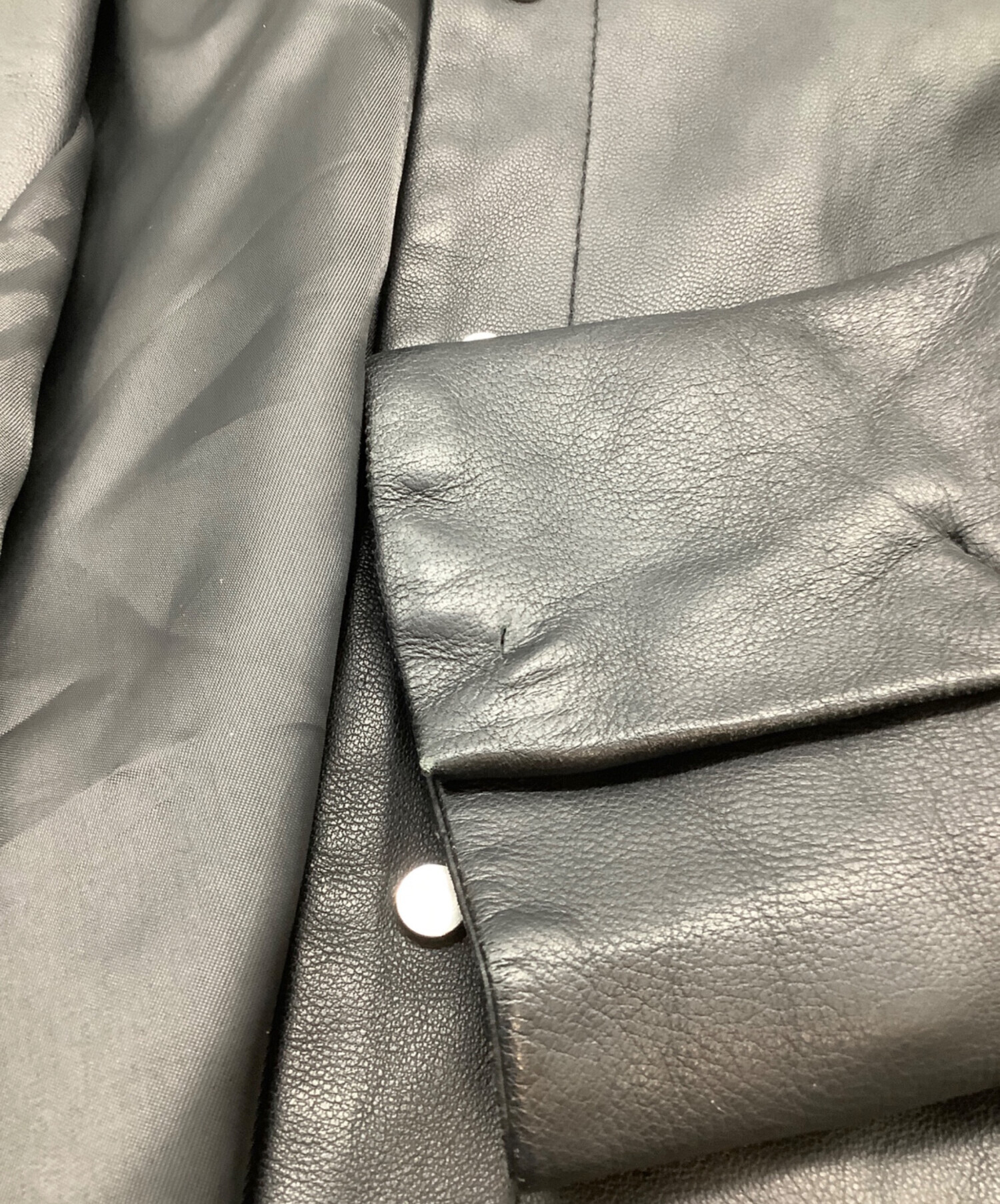 中古・古着通販】nano・universe (ナノ・ユニバース) ラムレザー