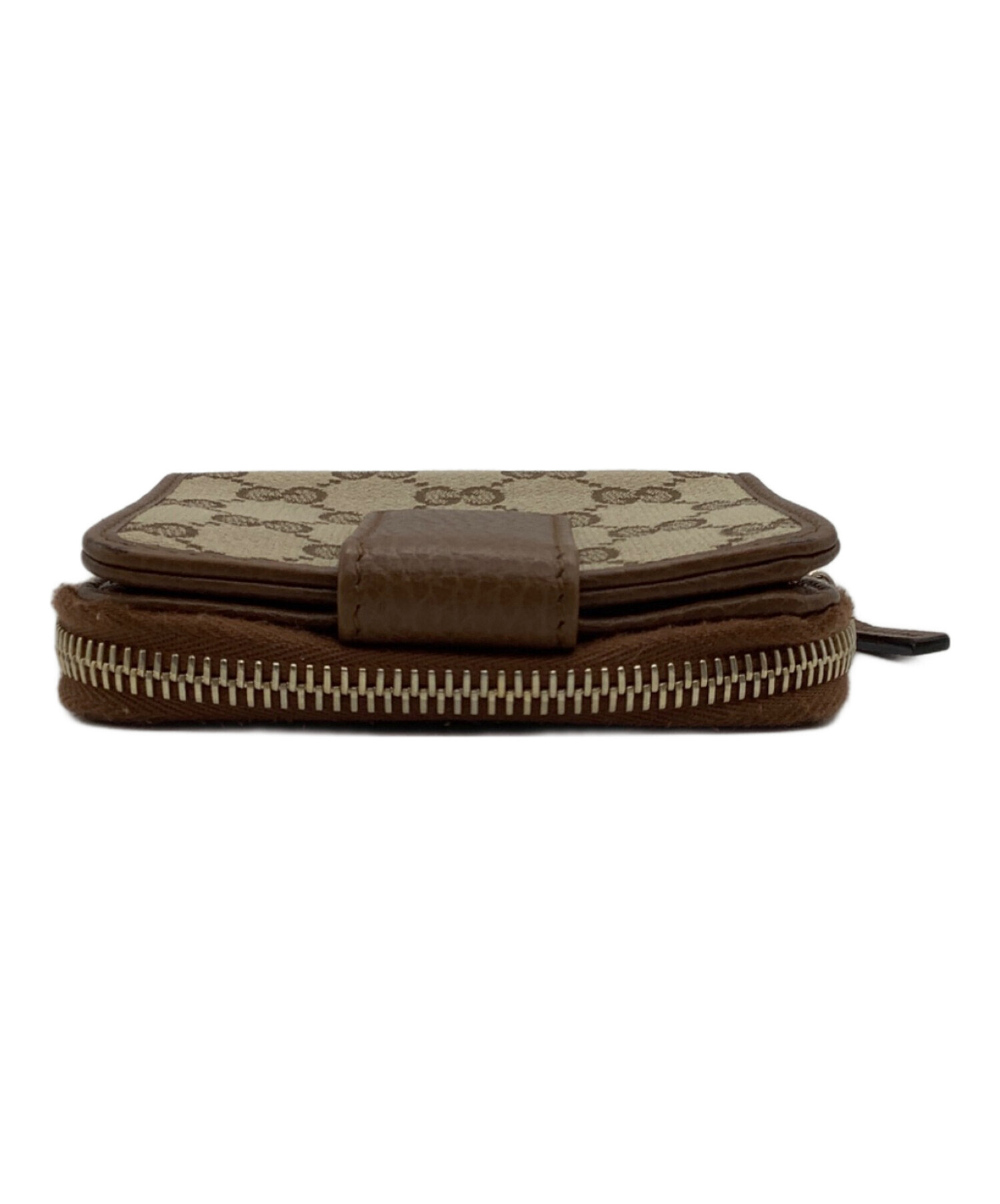 【中古】GUCCI　グッチ　小銭財布　ベージュ　120969　本革＿S26＿s-0220-26 C (やや傷や汚れあり)】【6eb0643-k】グッチ 財布 GGキャンバス 120932