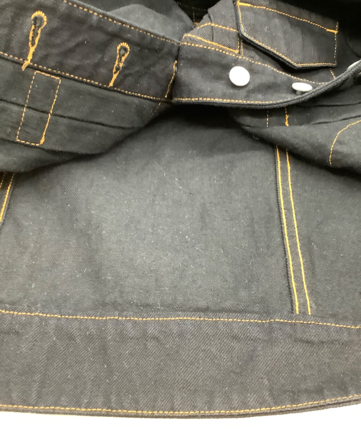 中古・古着通販】si-si-si (スースースー) デニムジャケット ブラック