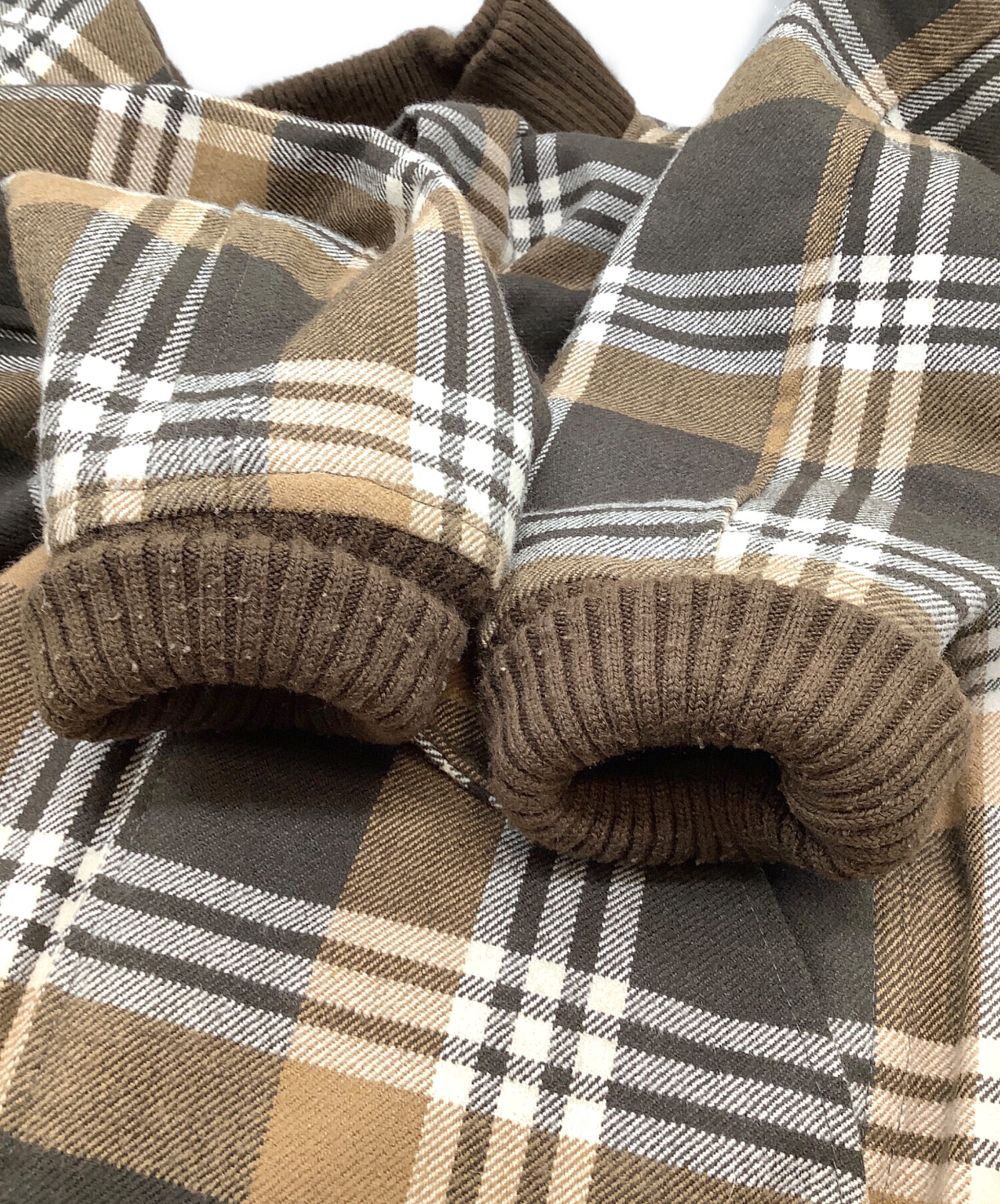 中古・古着通販】WOOLRICH (ウールリッチ) チェックブルゾン ブラウン