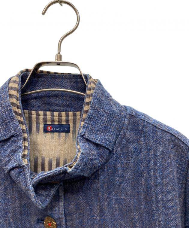 中古・古着通販】kasurira (カスリラ) シャツジャケット インディゴ