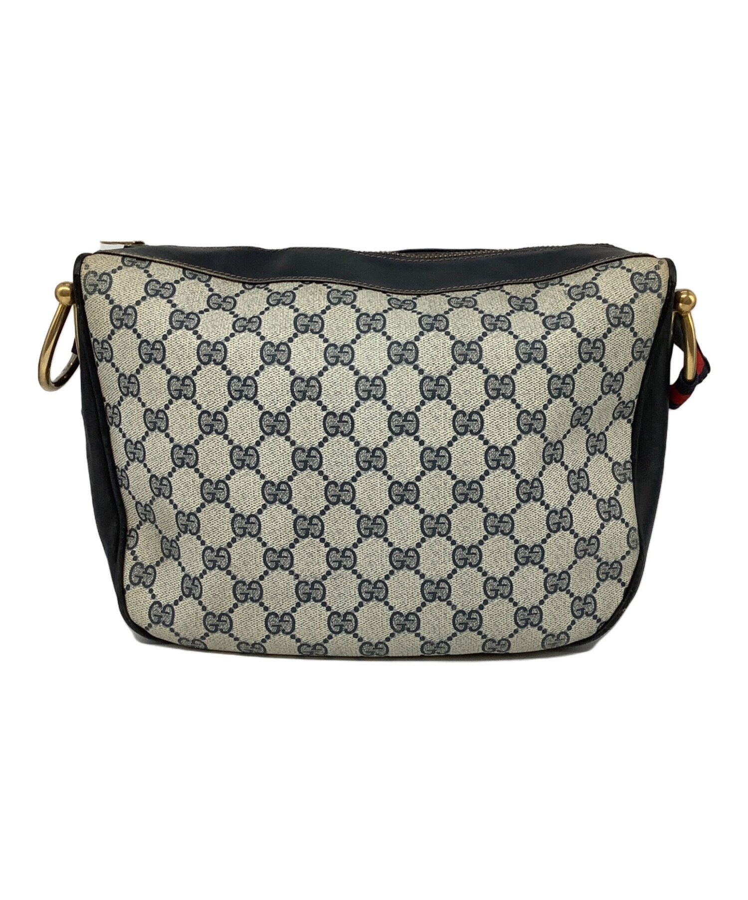 中古・古着通販】GUCCI (グッチ) ショルダーバッグ ベージュ×ネイビー 