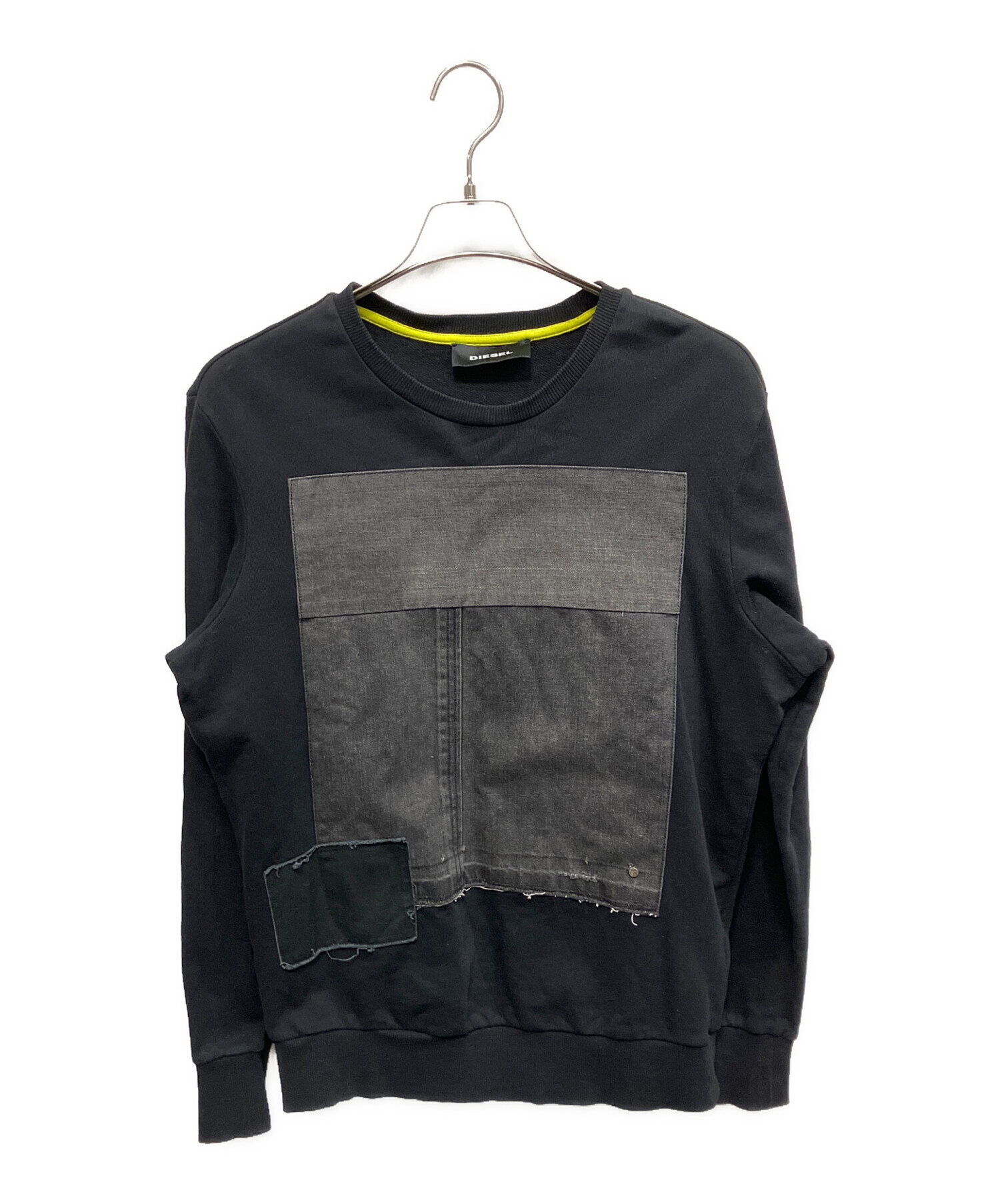 新品未使用品　タグ付きディーゼル　スウェット 中古・古着通販】DIESEL (ディーゼル) スウェット ブラック サイズ:S