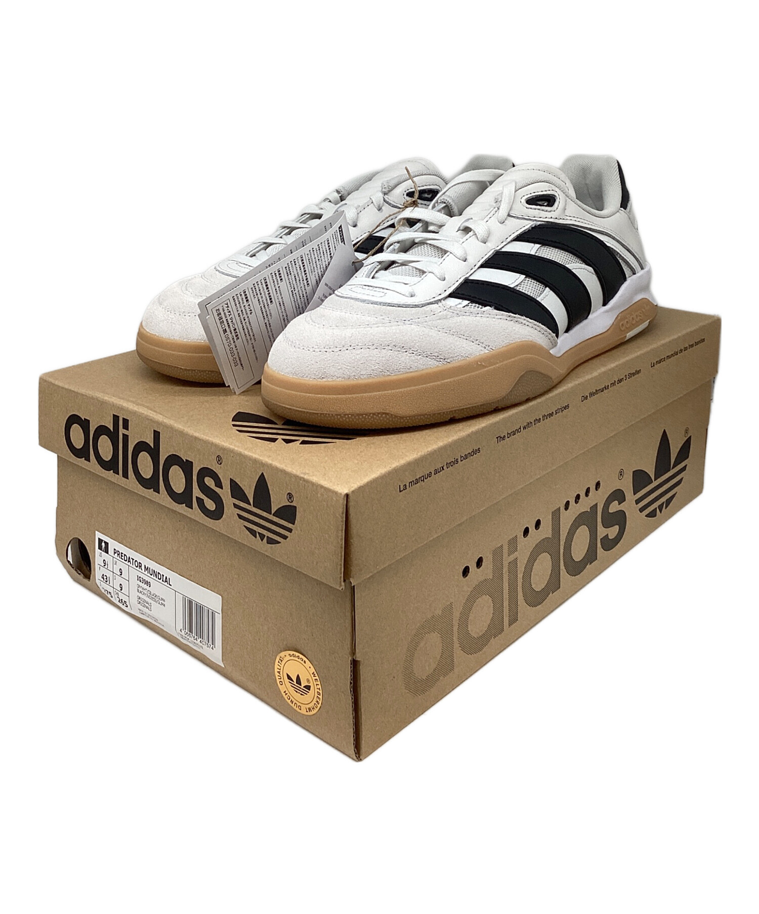 中古・古着通販】adidas (アディダス) スニーカー ホワイト×ブラック 