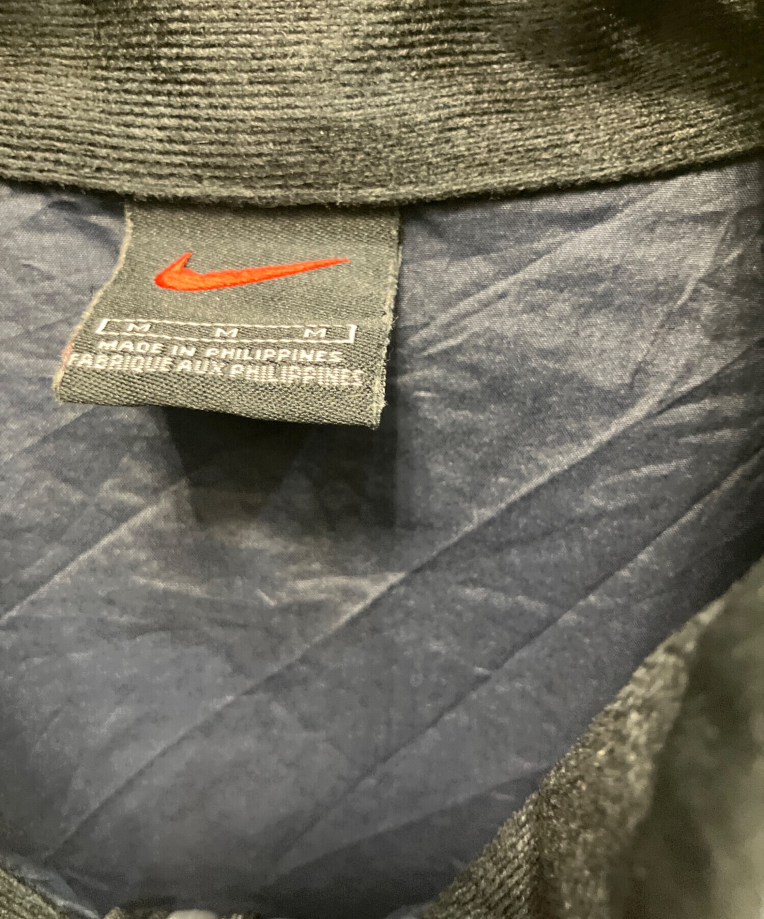 中古・古着通販】NIKE (ナイキ) ハーフジップジャケット ネイビー