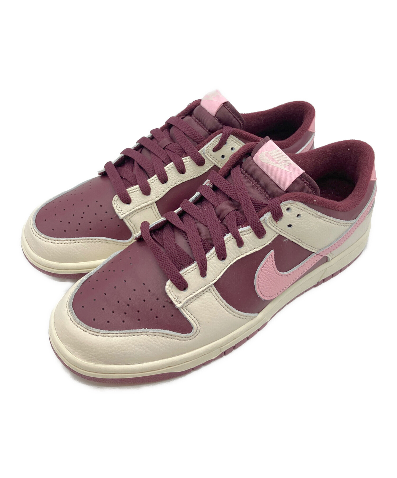 中古・古着通販】NIKE (ナイキ) スニーカー ワインレッド×ベージュ 