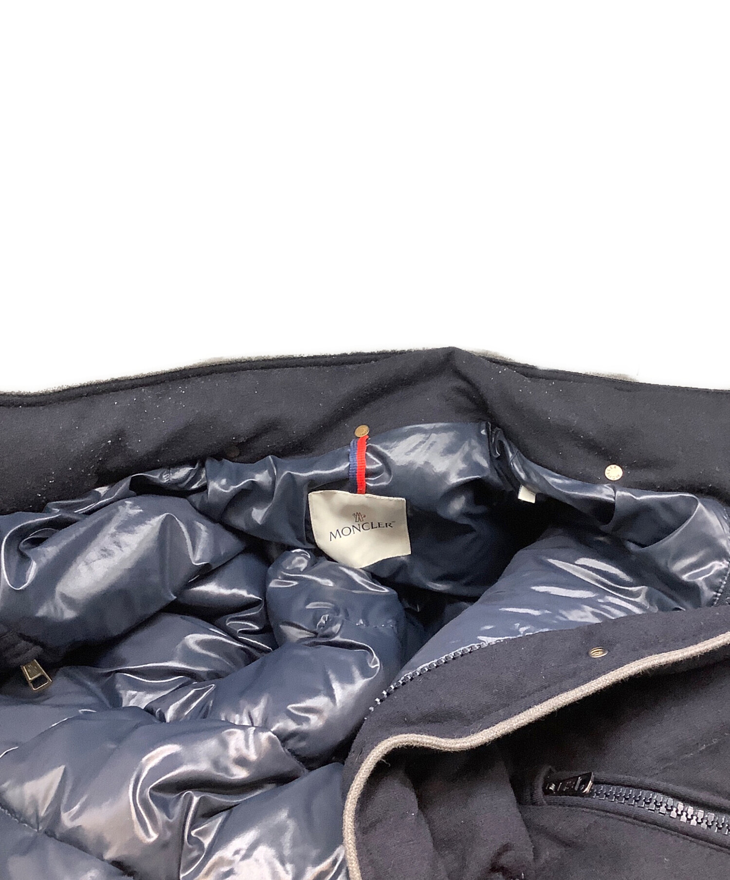 中古・古着通販】MONCLER (モンクレール) ダウンジャケット ネイビー 