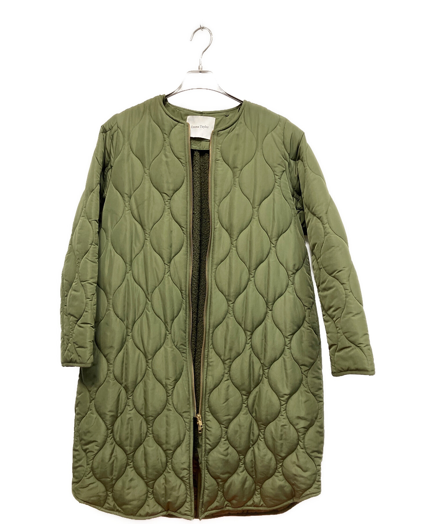 Emma Taylor / コート/36/ポリエステル/カーキ/EM202110058R3// 中古・古着通販】Emma Taylor (エマテイラー) キルティングコート